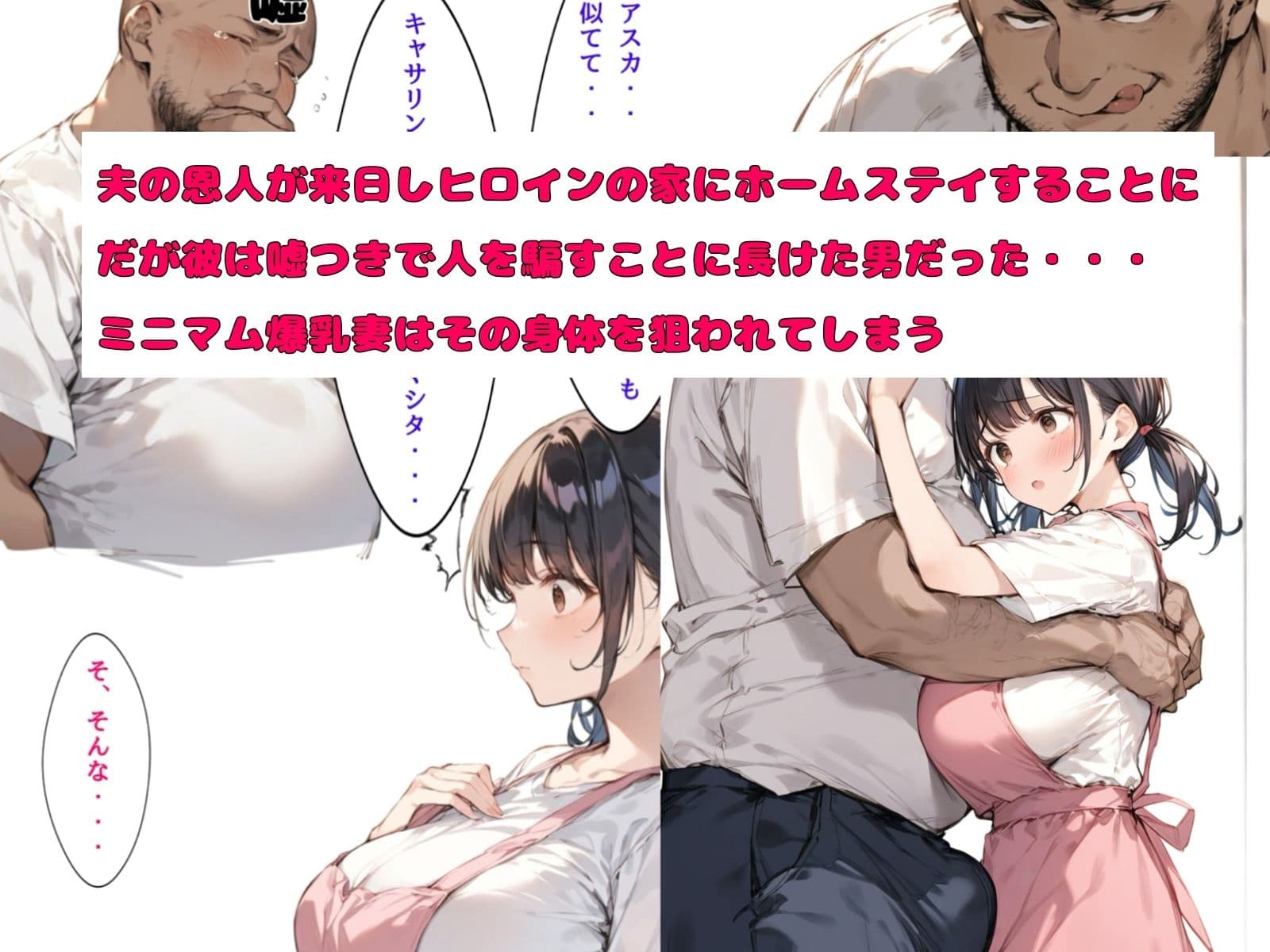 ミニマム爆乳妻NTRホームステイ サンプル 2