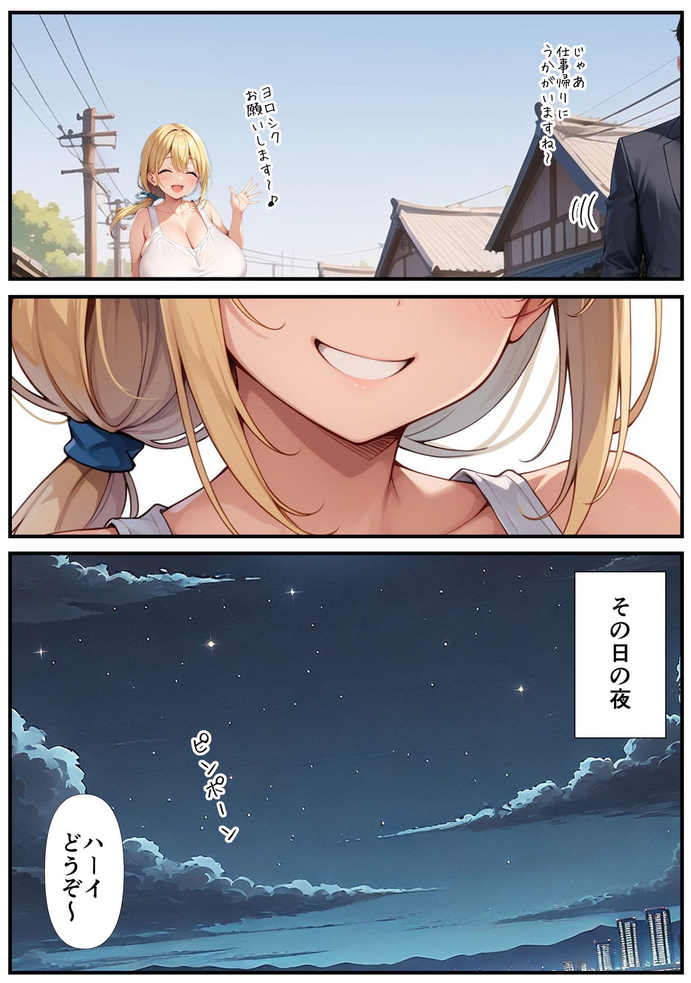 隣の巨乳人妻 サンプル 5