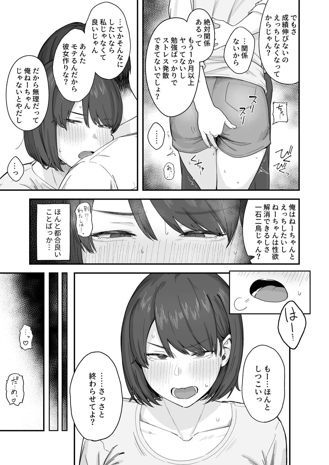 勉強に集中したいむっつりな姉は、身体の相性ばっちりな弟の誘いを断れない サンプル 7