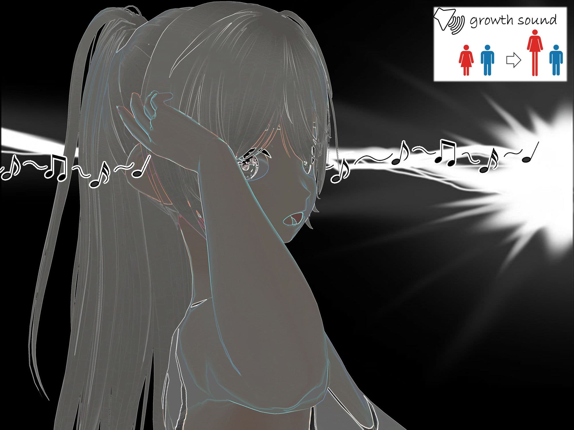 Outgrowing only girls， Overtake boys， Growth sound. Stretching exercises Arc サンプル 7