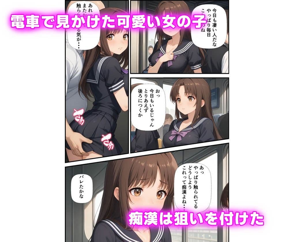 痴●相手に感じてしまった女の子の話 サンプル 1