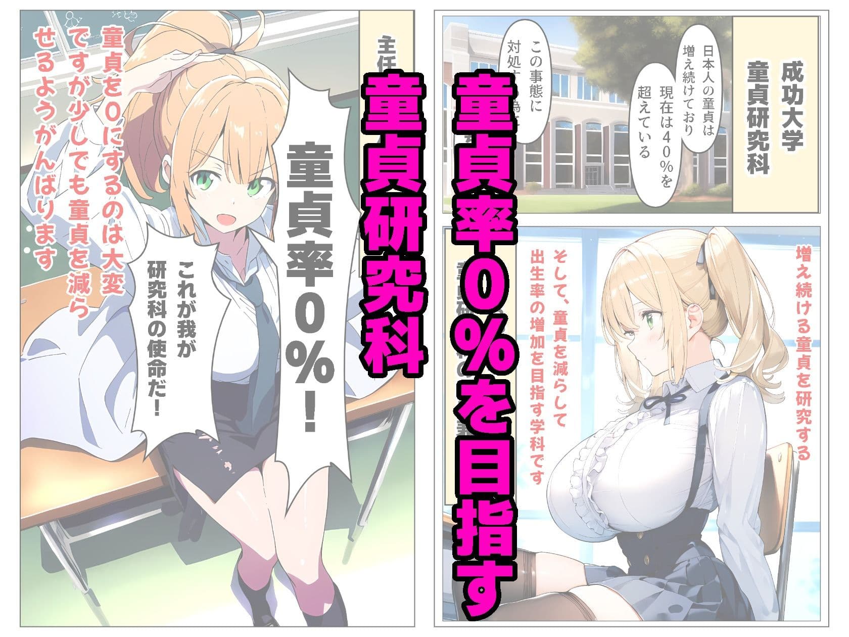 童貞研究科〜童貞率0％を目指して〜 サンプル 1