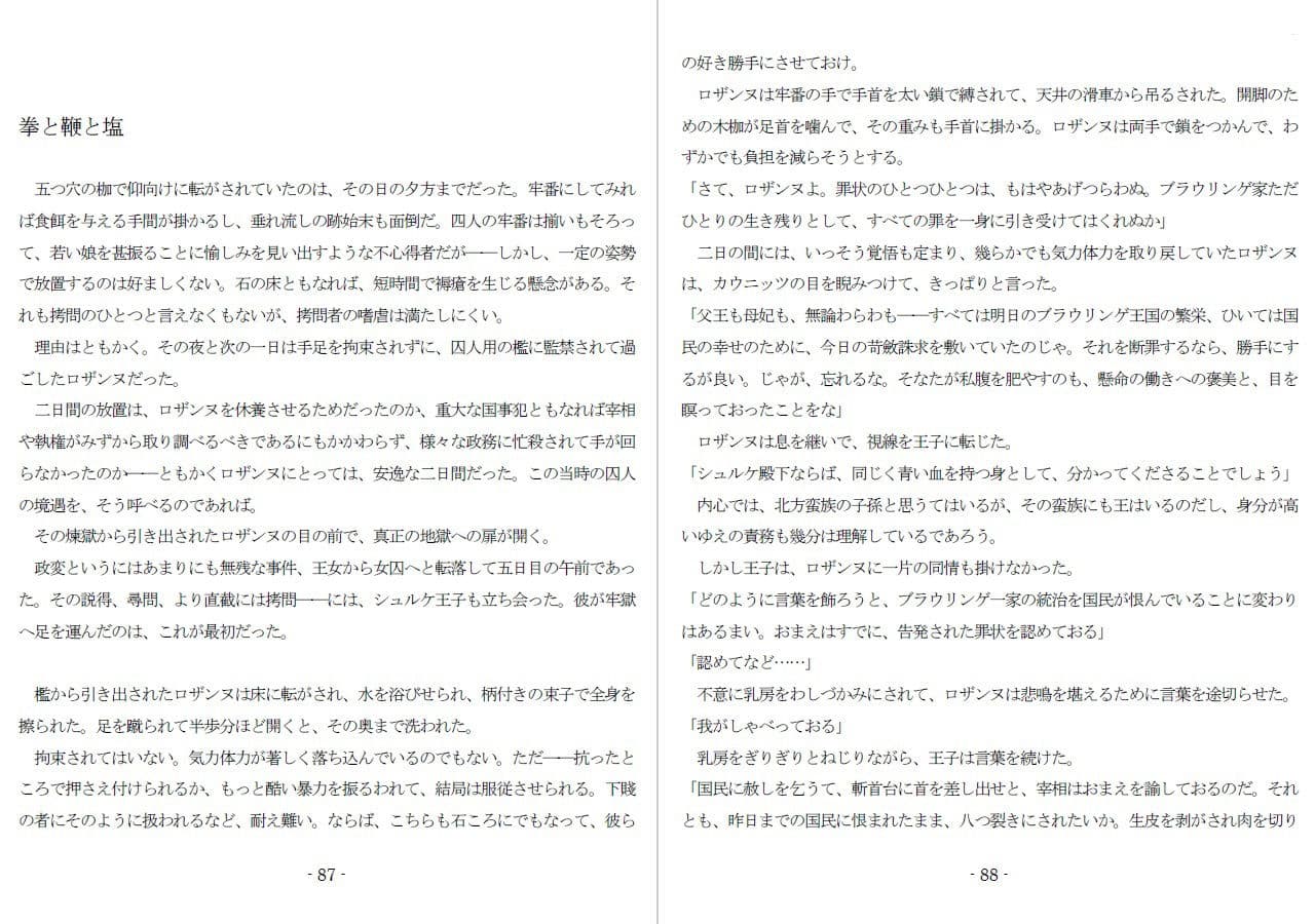 極刑王女への淫辱と拷責(黒) サンプル 7