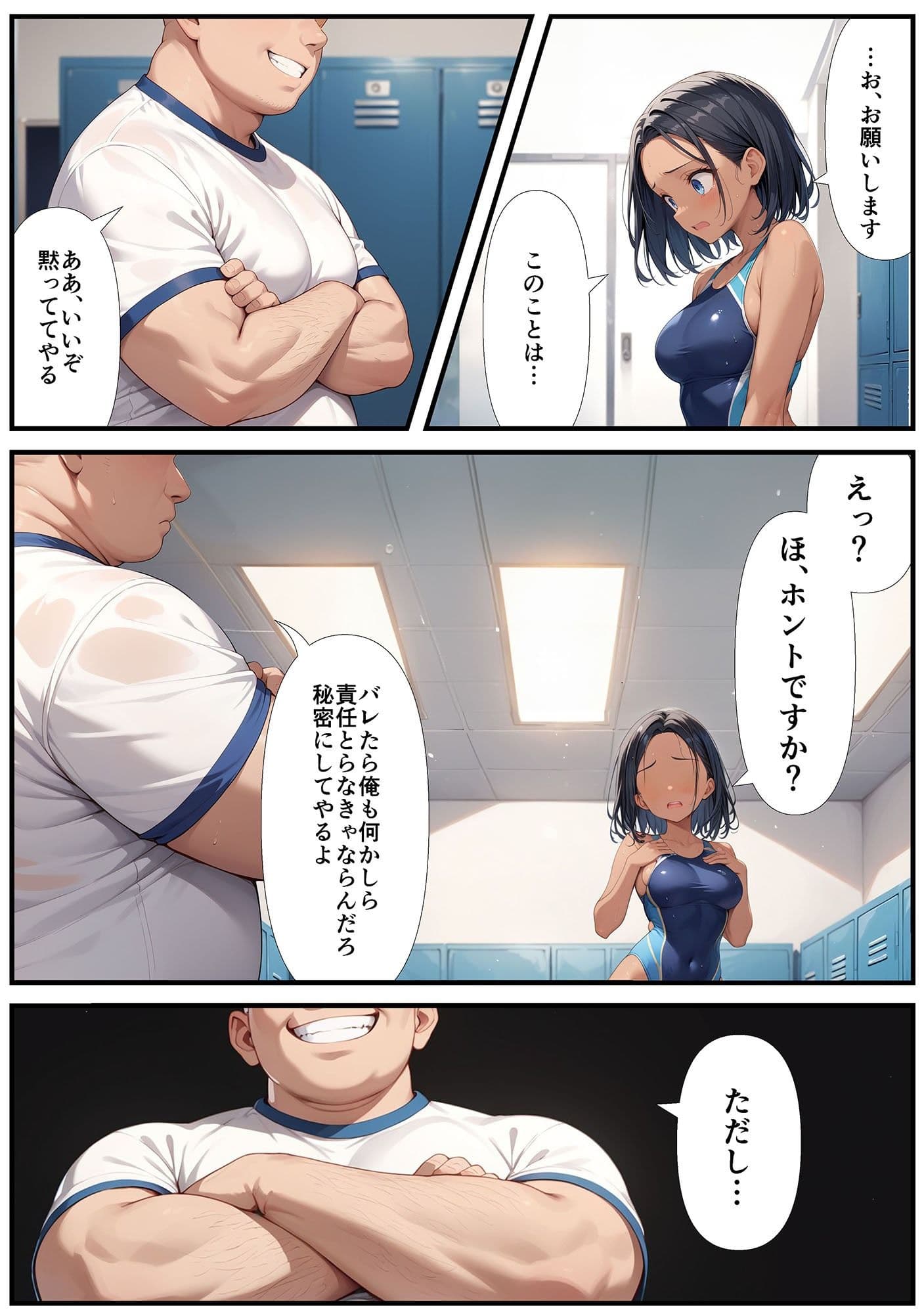 裏垢がバレた水泳部員ちゃん サンプル 7