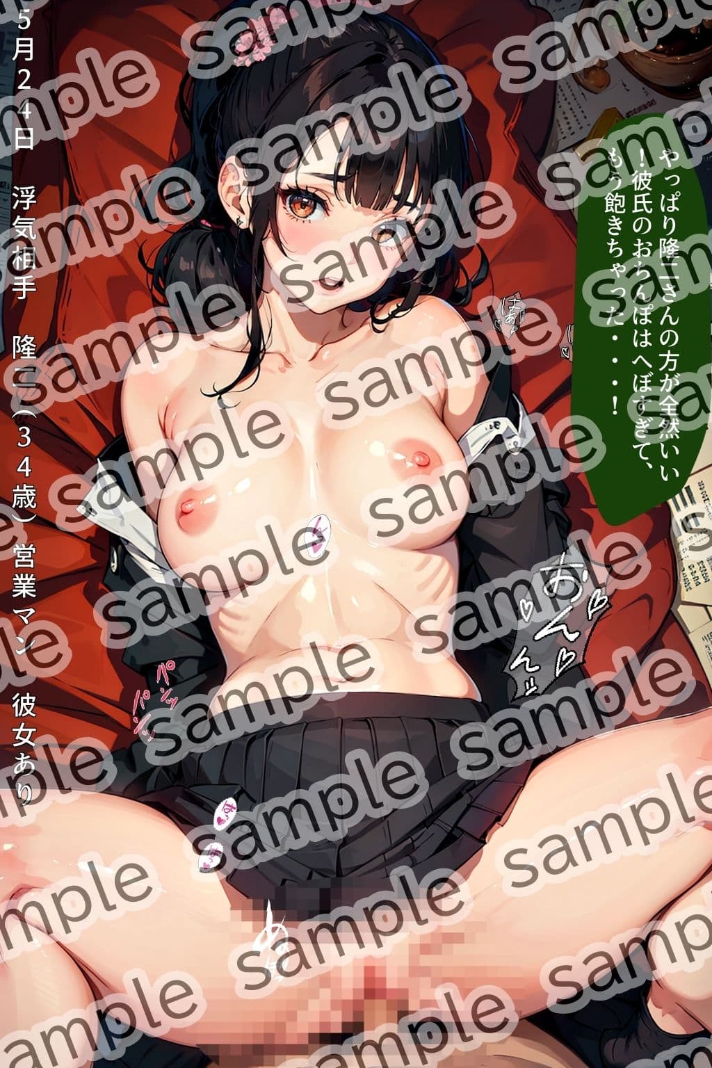 清楚でポニーテールの似合うコスプレ好きの僕の彼女さゆり（21歳）が実はただのビッチだった件 〜制服編vol.1〜 サンプル 4