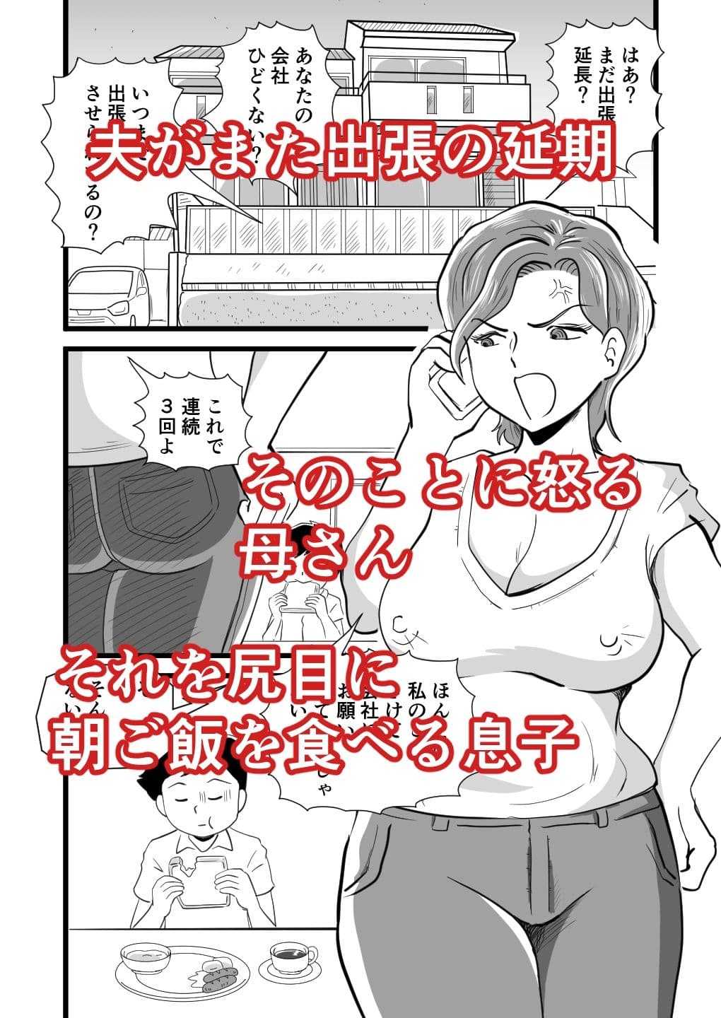 機嫌の悪い母を幸福にさせた息子 サンプル 1