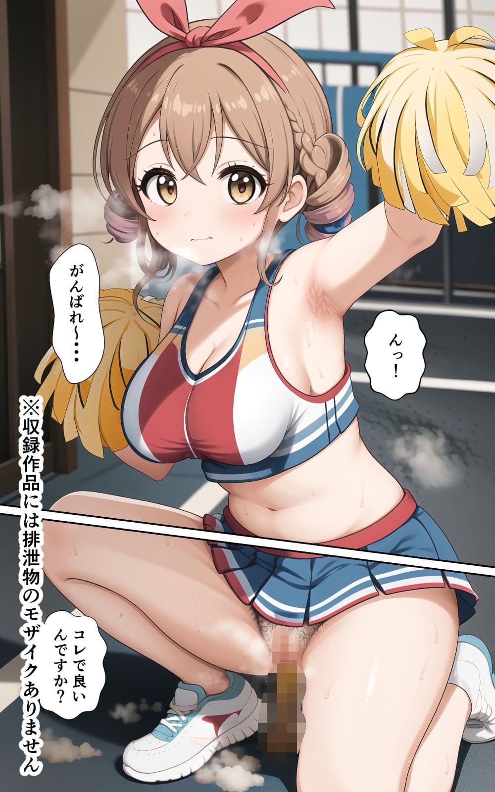 レッツゴーフレフレ！ブリブリうんこDEチアガール サンプル 2