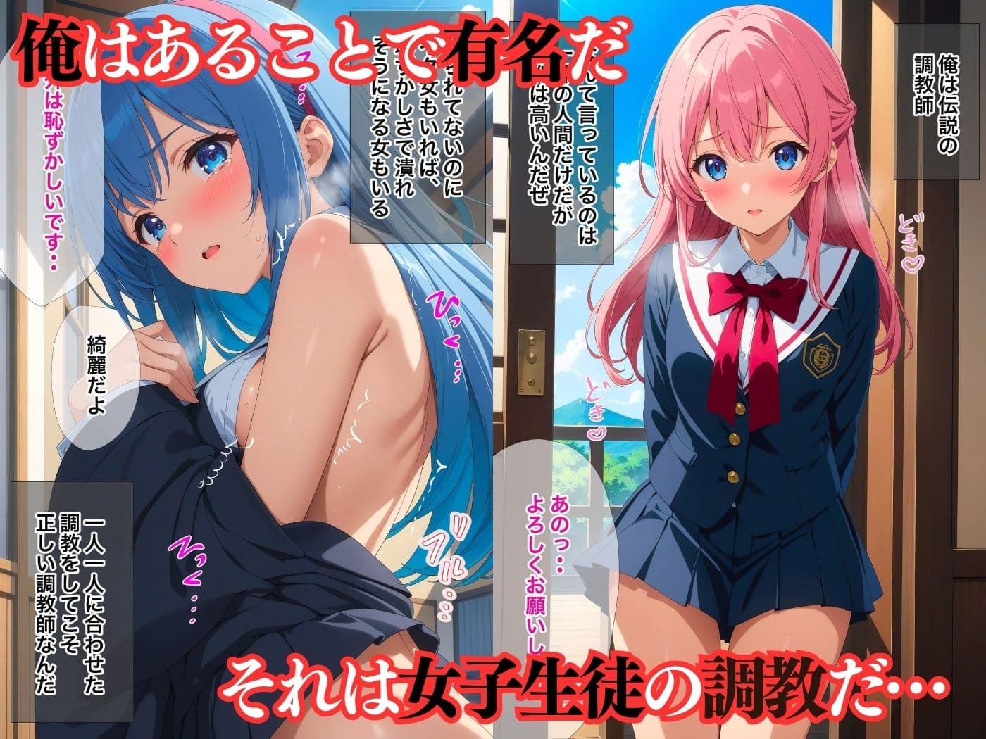 快楽に溺れる学園の少女たち【アニメ調高画質】 サンプル 1