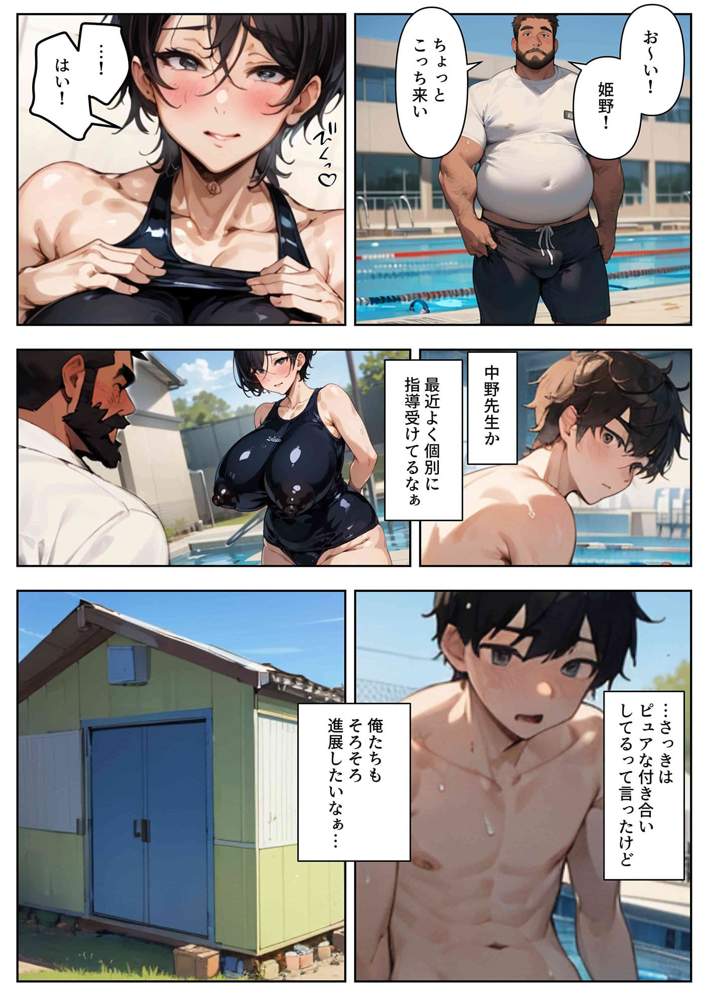 水泳部の爆乳彼女が顧問の先生にNTRれて肉便器にされていた。 サンプル 2