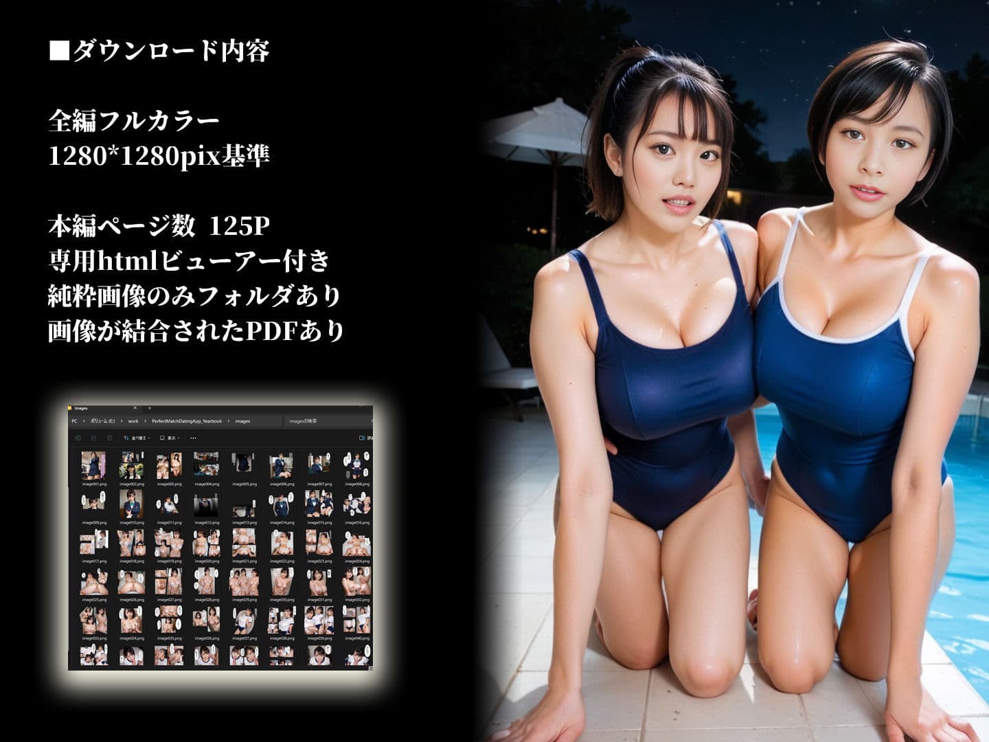 希望設定完全マッチングアプリ 卒業アルバムから召喚レズカップルと妊活ハーレム編 サンプル 7