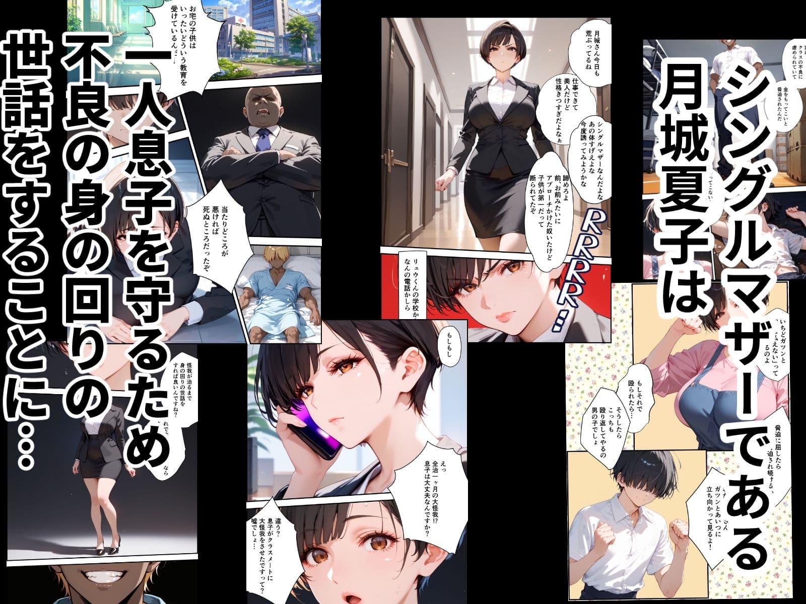 女手ひとつでボクを育ててくれた自慢の母がボクを守るためにいじめっ子の女になる話 サンプル 1