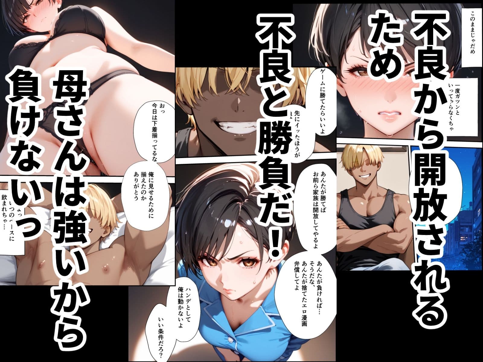女手ひとつでボクを育ててくれた自慢の母がボクを守るためにいじめっ子の女になる話 サンプル 9