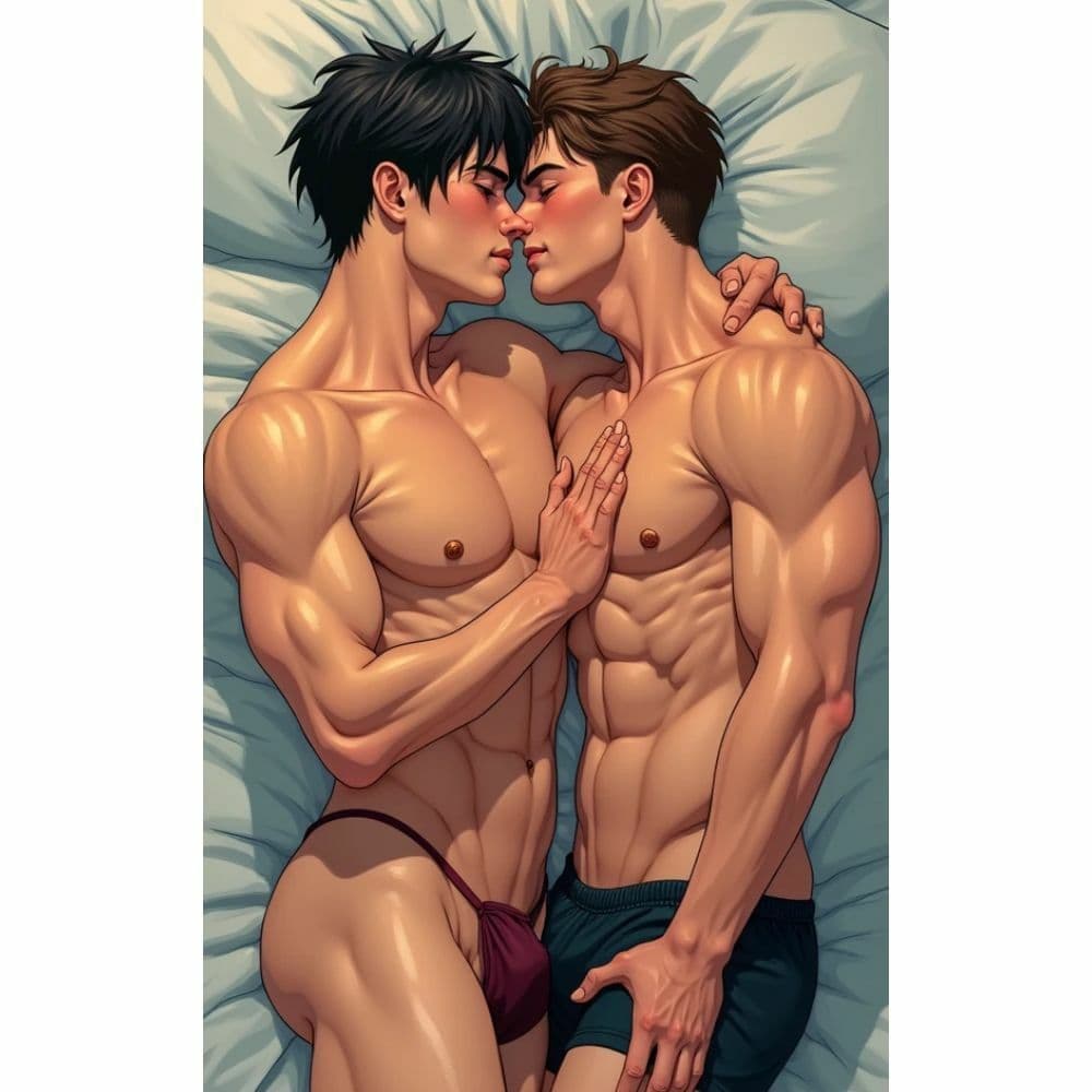 抱き合う男たち サンプル 2