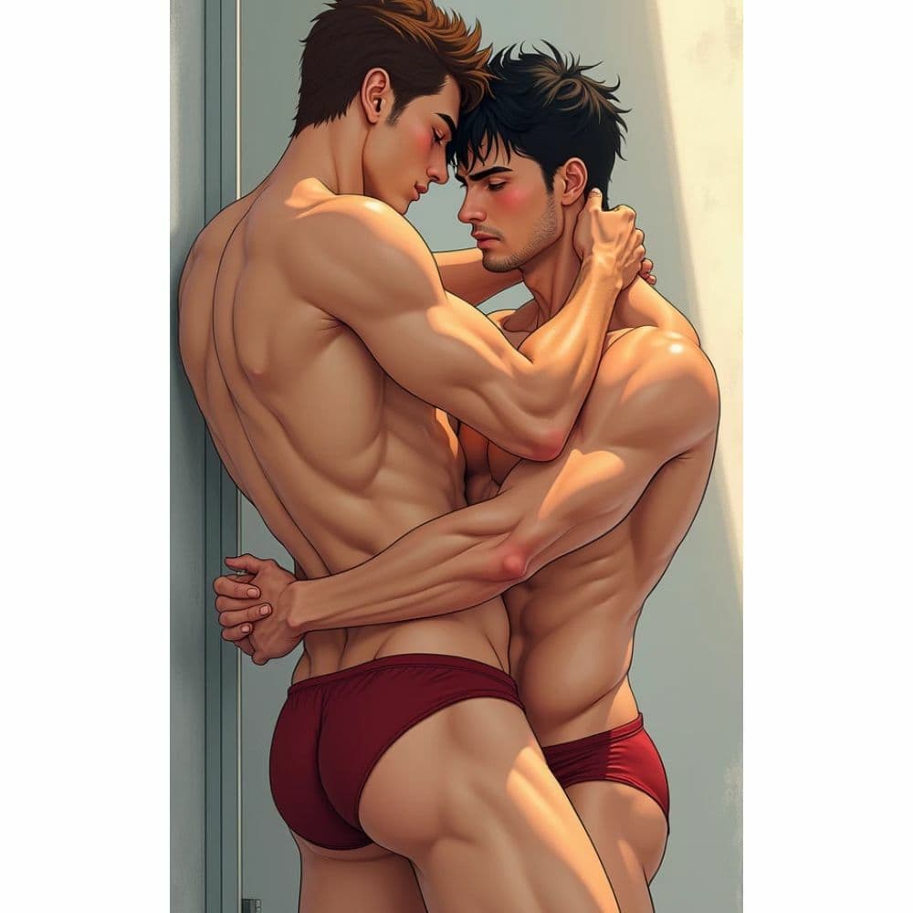 抱き合う男たち サンプル 3