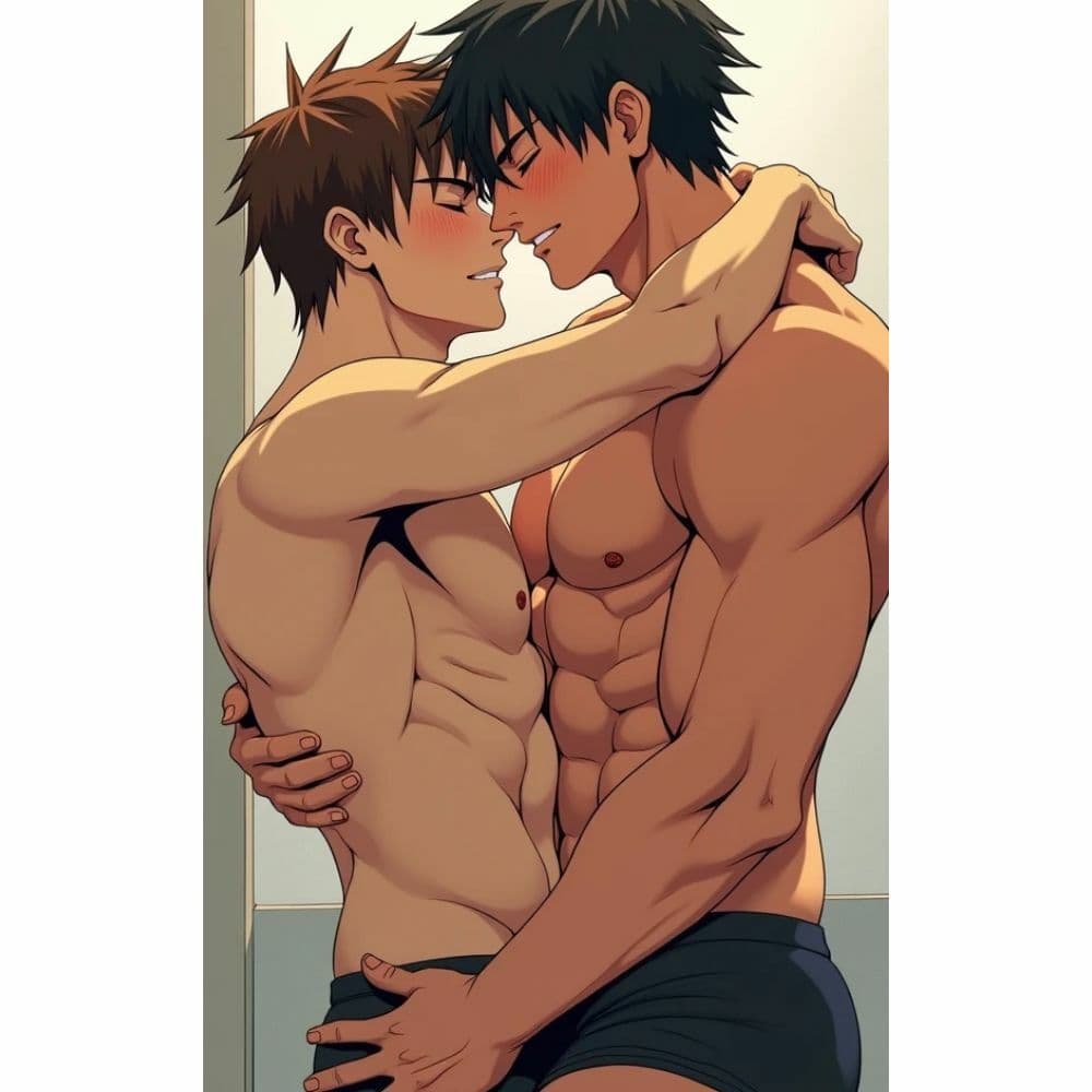 抱き合う男たち サンプル 4