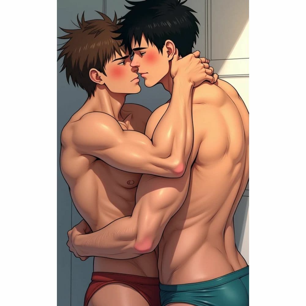 抱き合う男たち サンプル 6