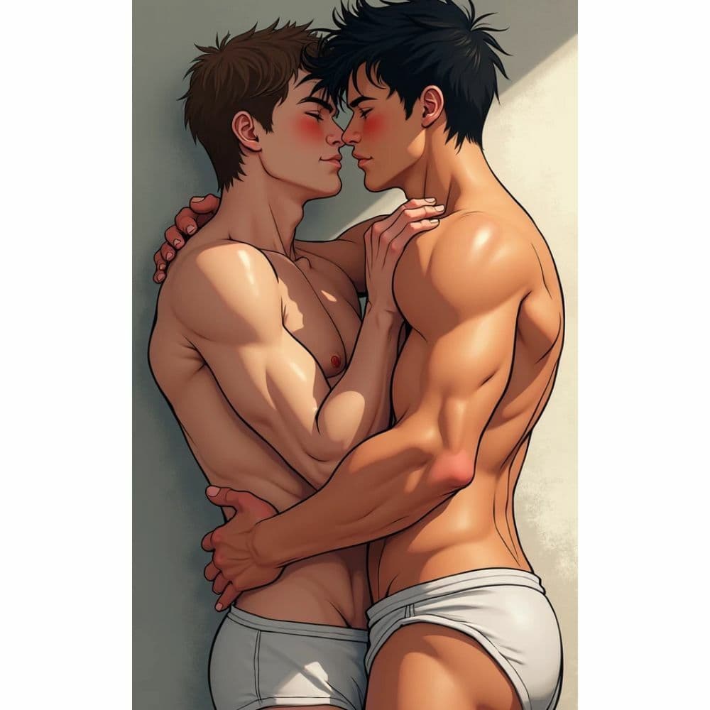 抱き合う男たち サンプル 7