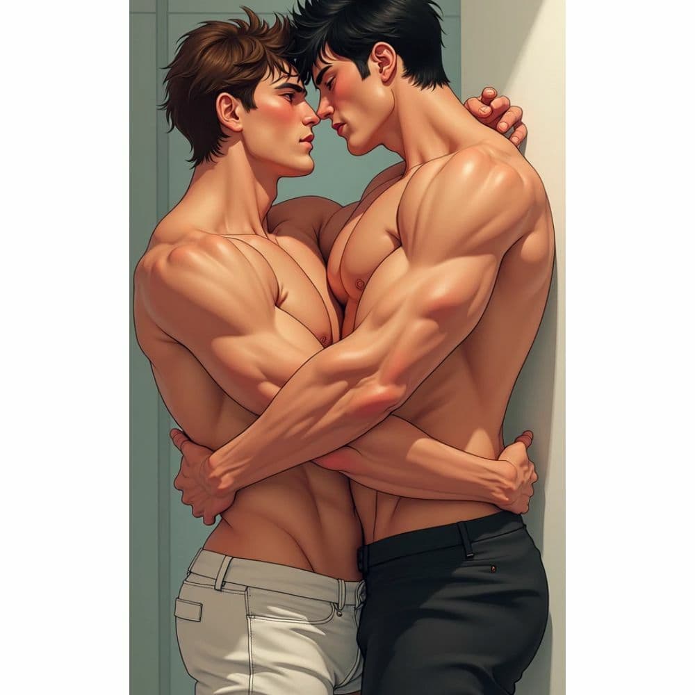 抱き合う男たち サンプル 8