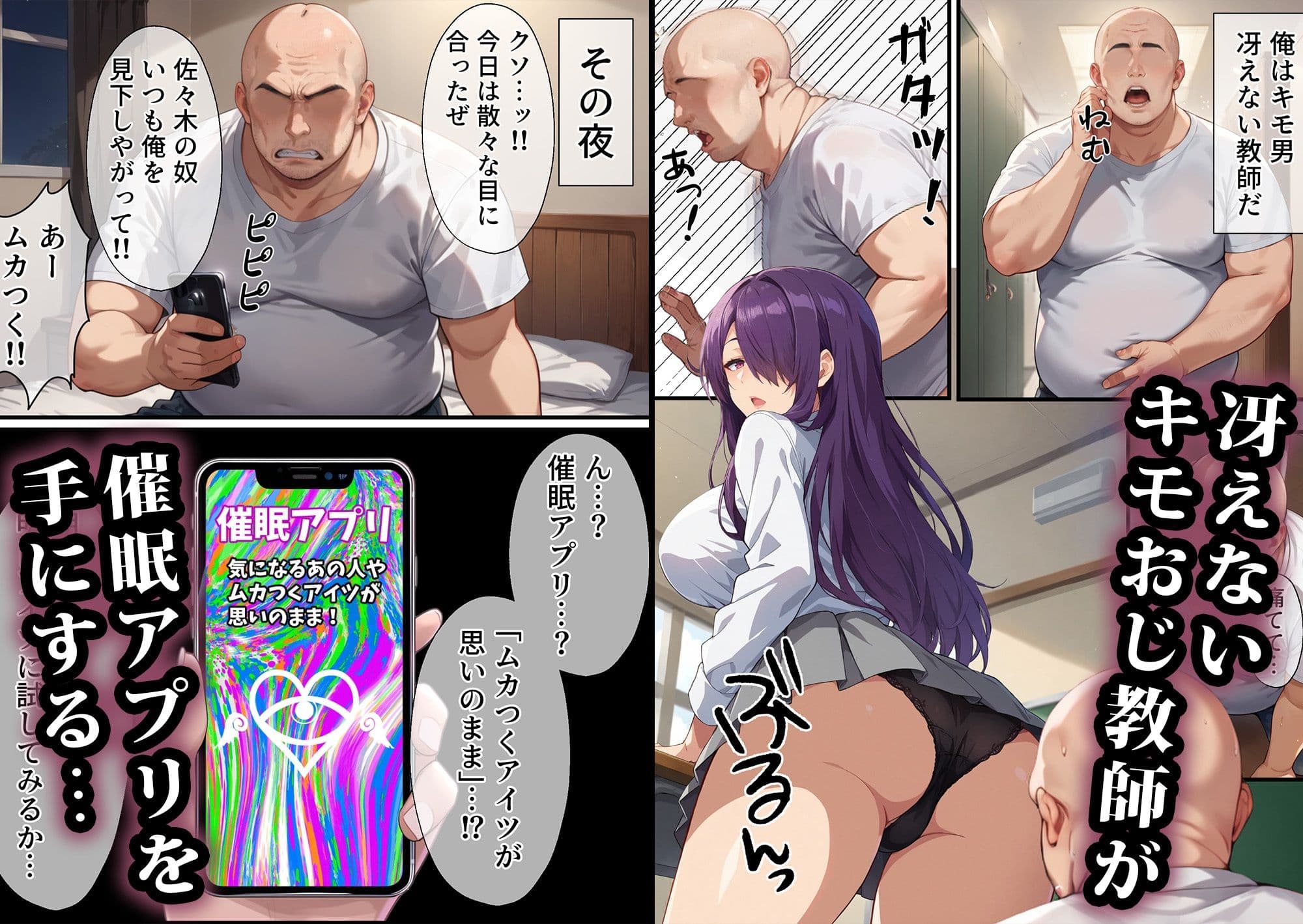 催●おじさんに支配された女達〜女子校生編3 サンプル 1