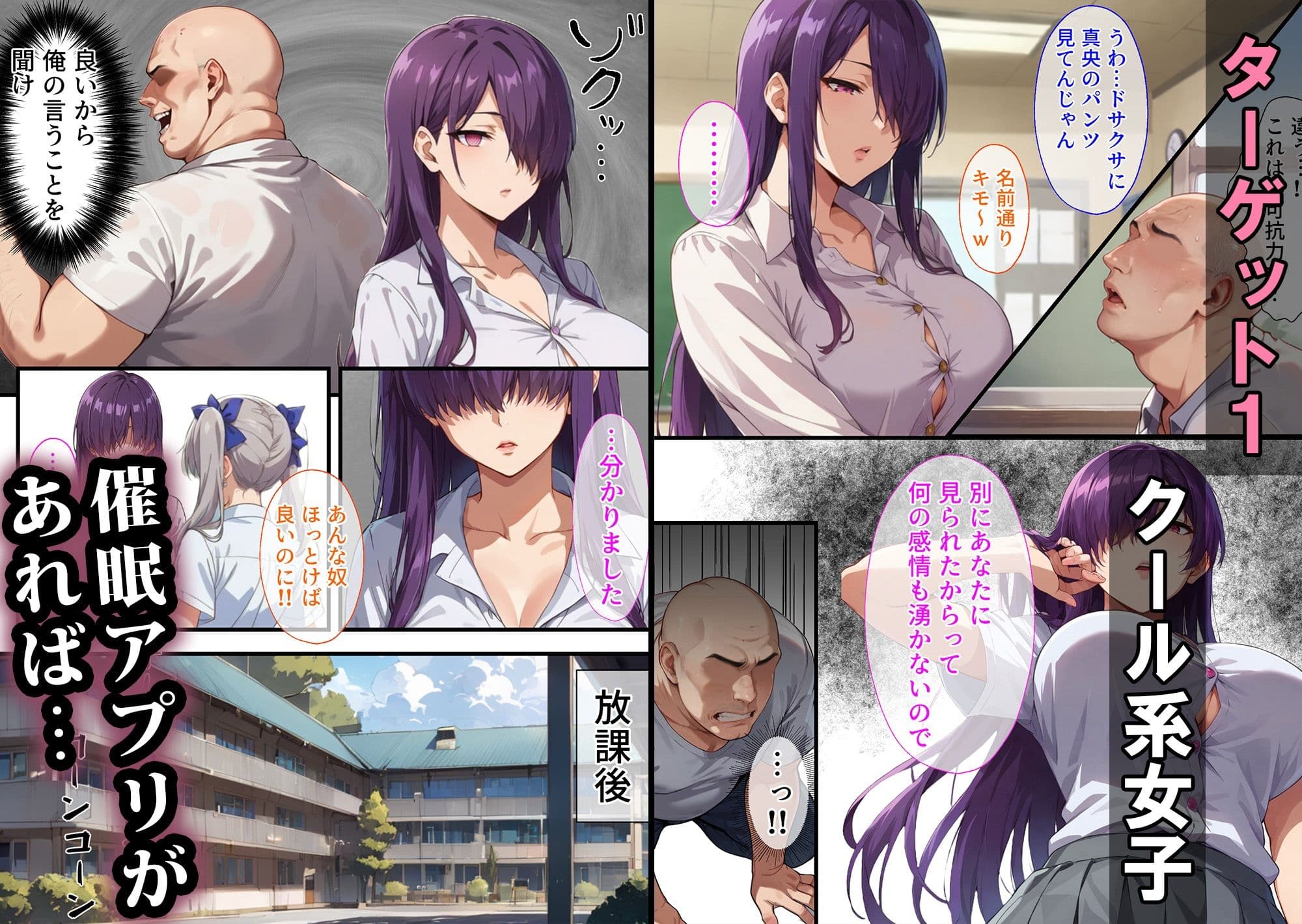 催●おじさんに支配された女達〜女子校生編3 サンプル 2