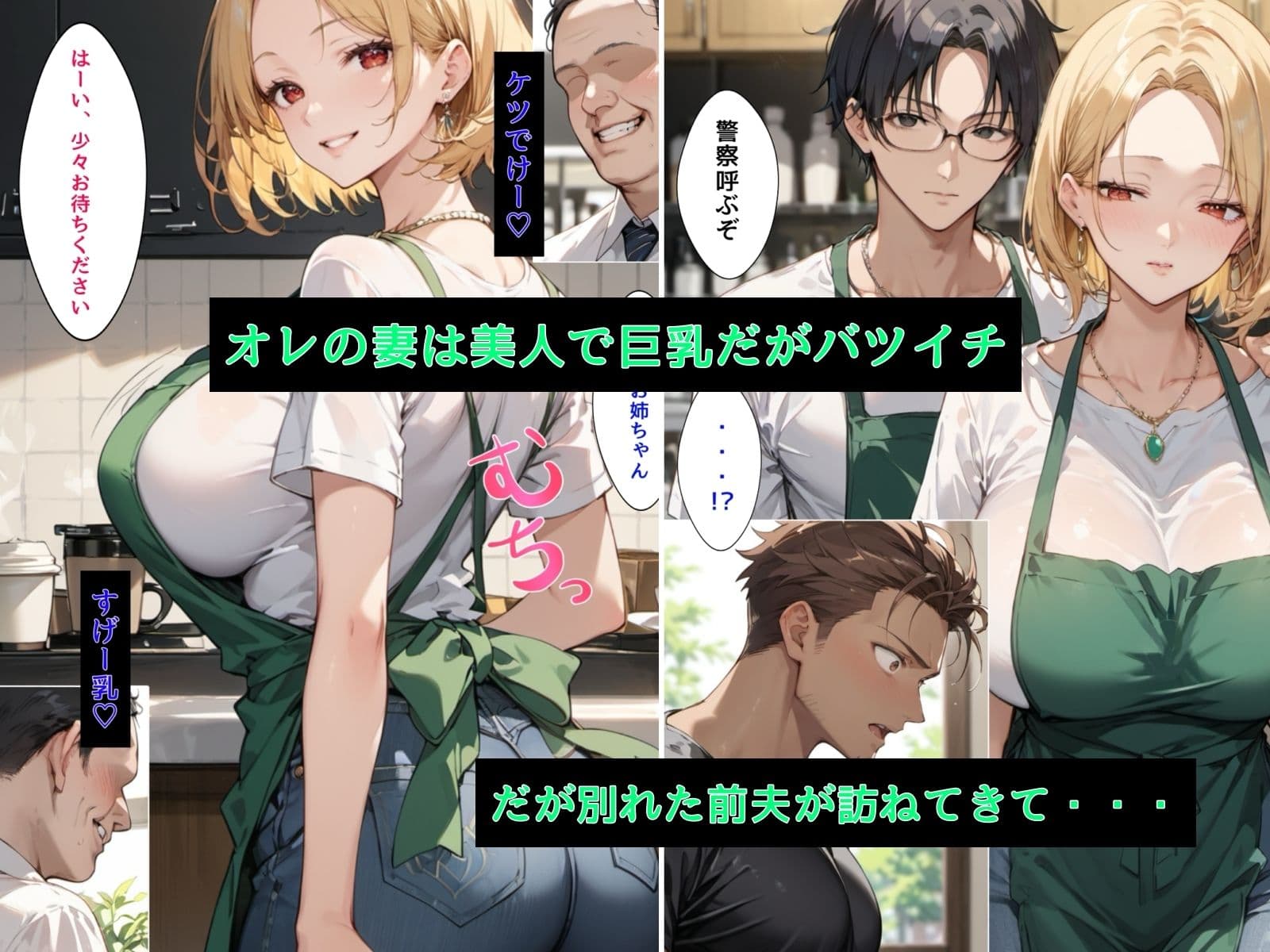 爆乳ギャルママを前夫と取り合った話 サンプル 1