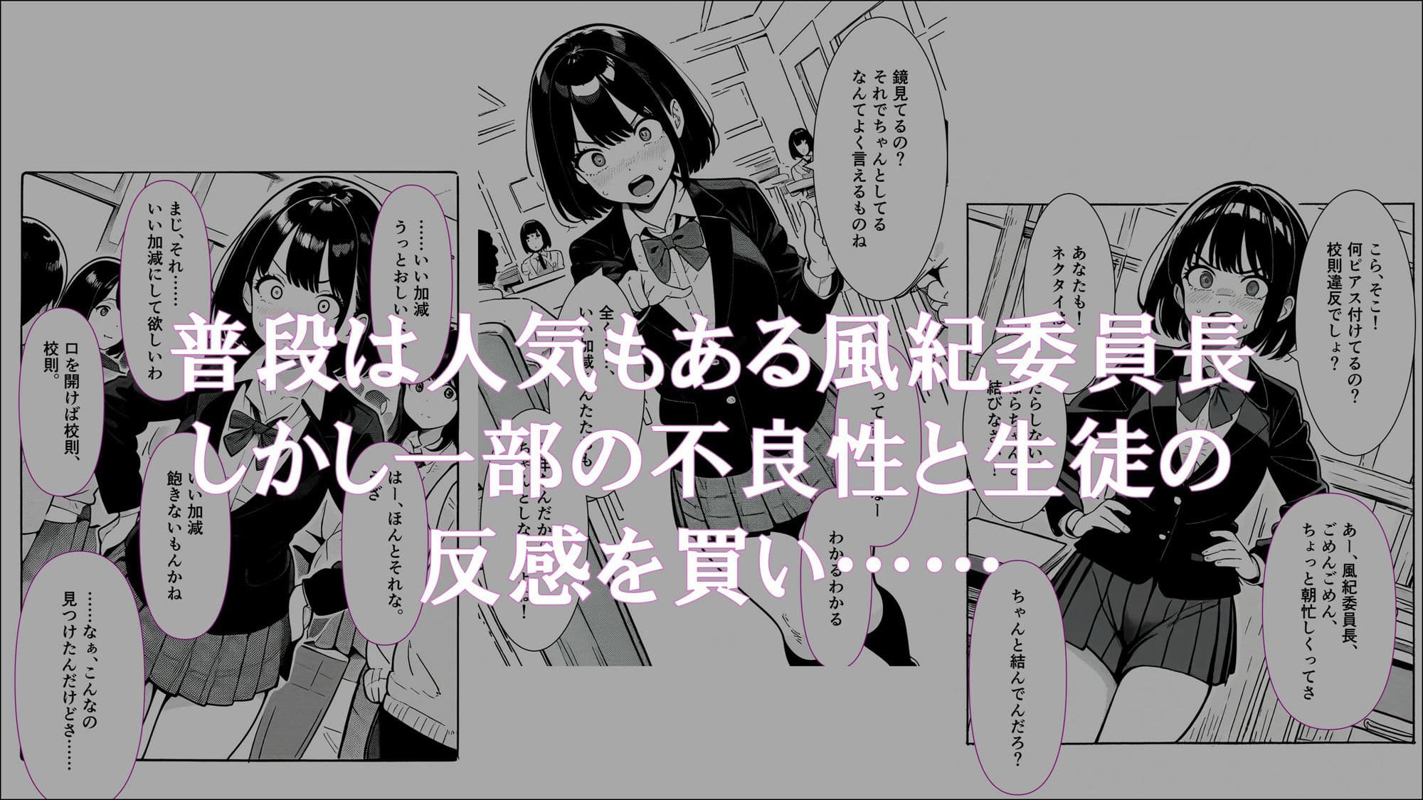 【学生常識改変】風紀委員長から淫乱委員長になった私の記録1 オナニーが当たり前になった日 サンプル 1