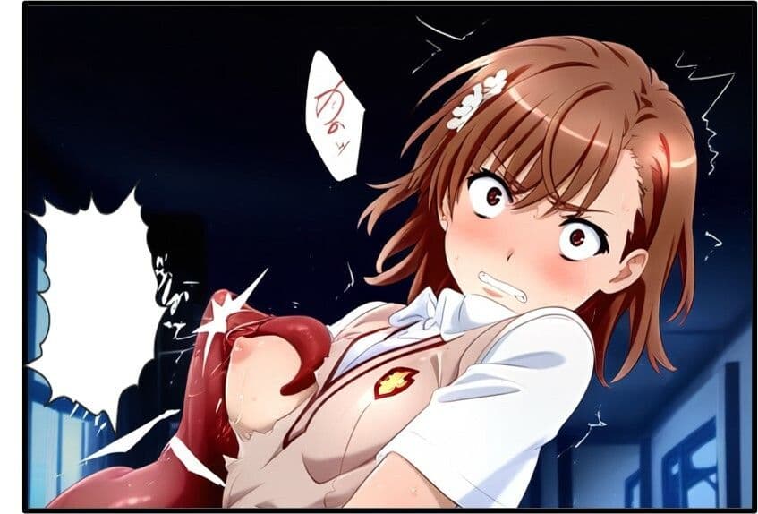 御〇美琴 vs ぬるぬる触手【コミック】 サンプル 3