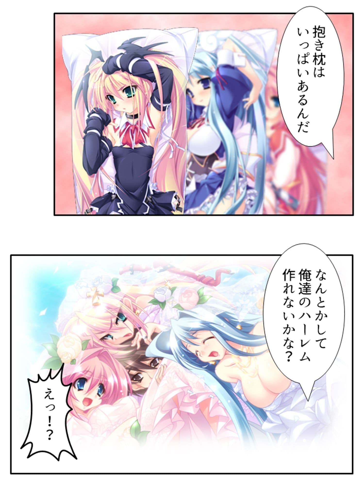 俺の彼女は抱き枕！？ 次元を超えた推し愛ハーレム ＜総集編＞ サンプル 3