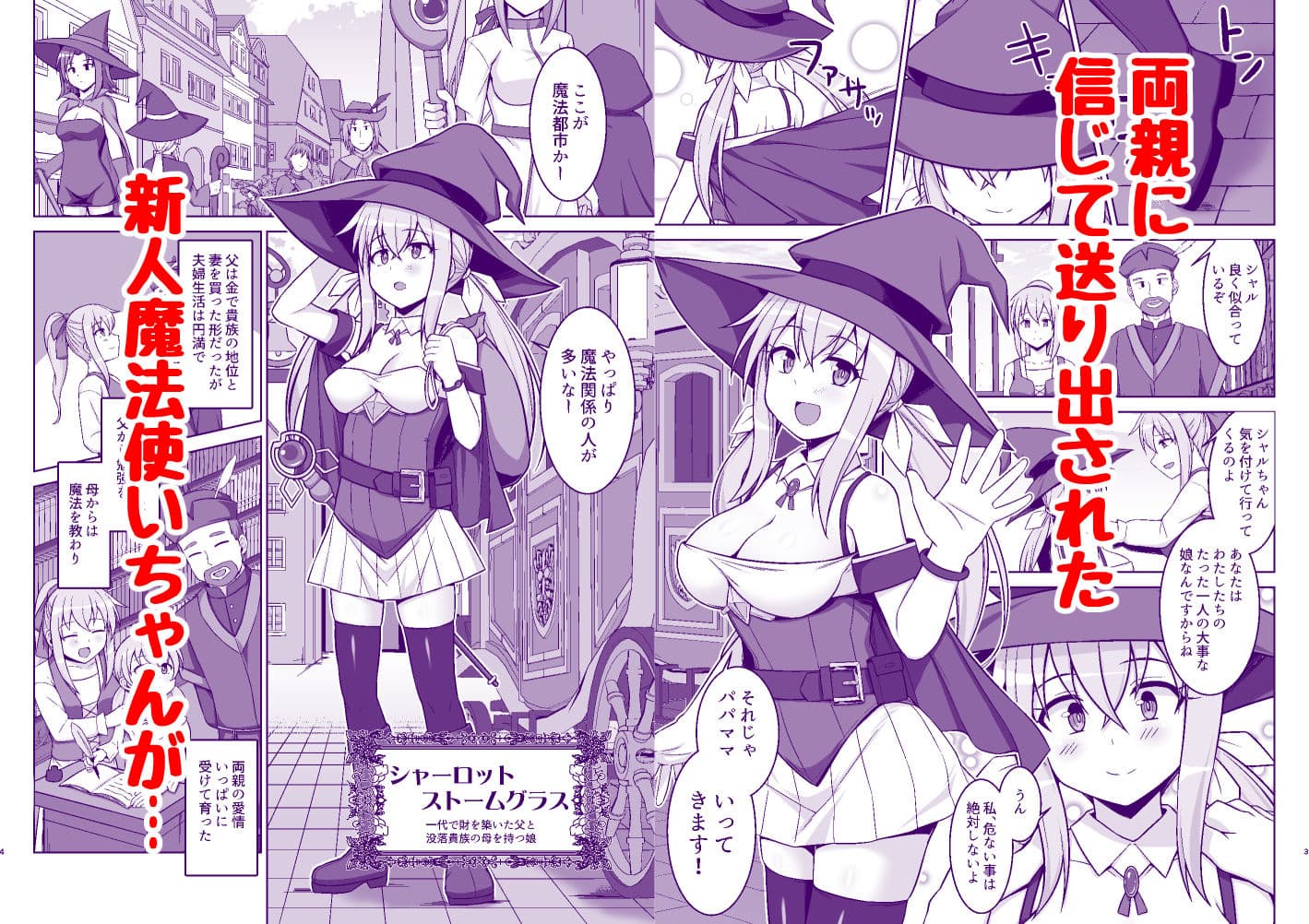 幻想妊婦臨歓 駆け出し魔法使いちゃんがゴブリンに捕まって無理やりエッチさせられる本 サンプル 1