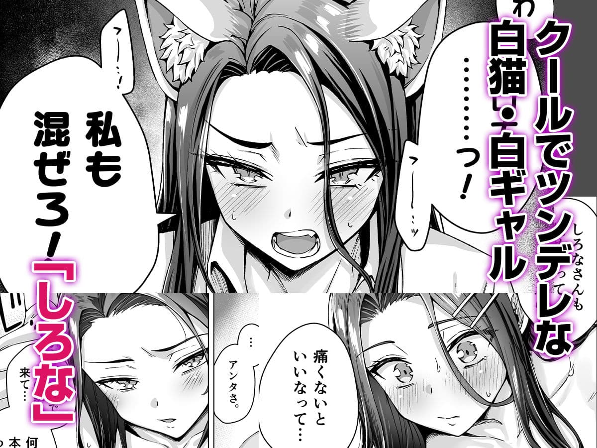 ギャル猫娘がうちに住み着いてなぜか毎日3P三昧になってしまう話 サンプル 9