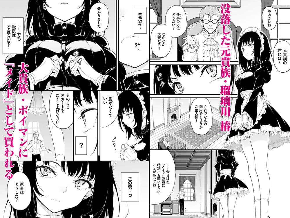 メイド教育-没落貴族瑠璃川椿-教育総集編 サンプル 1