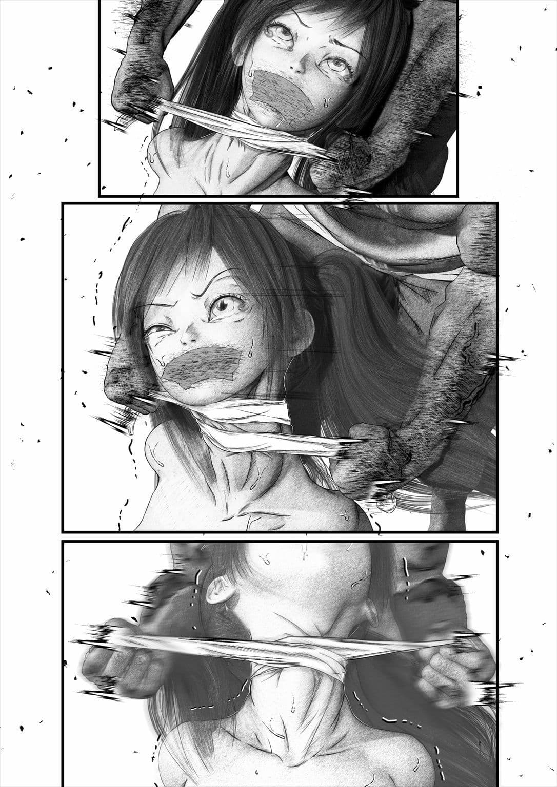 首絞め！漫画・スナッフシリーズ「三部作総集編」/首絞めリョナ・コミック作品 サンプル 2