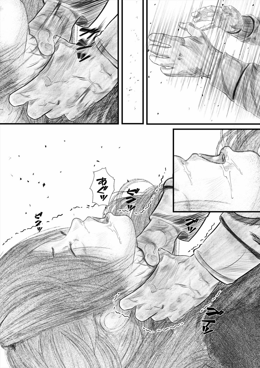 首絞め！漫画・スナッフシリーズ「三部作総集編」/首絞めリョナ・コミック作品 サンプル 6