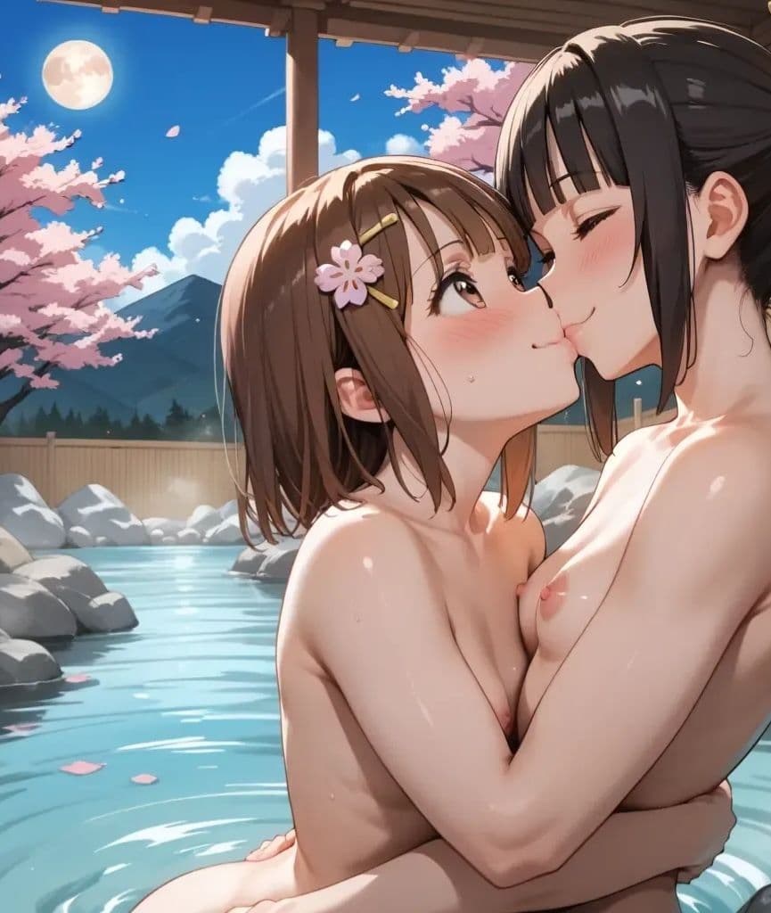 けいおんの澪（みお）が大好きな平沢唯（ひらさわゆい）が律（りつ）と歌詞合戦 in温泉 サンプル 4