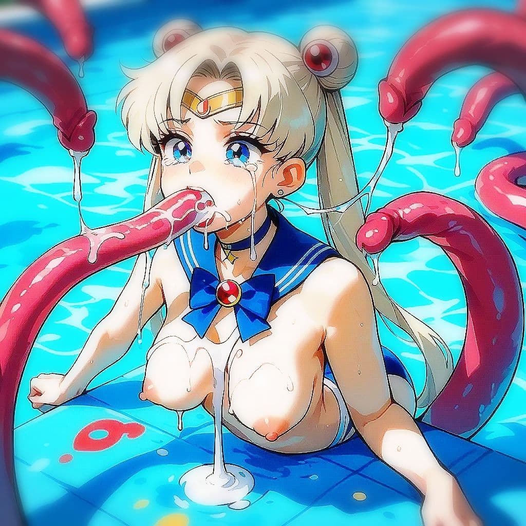 Octopus Monster Attacks Sailor Warriors サンプル 1