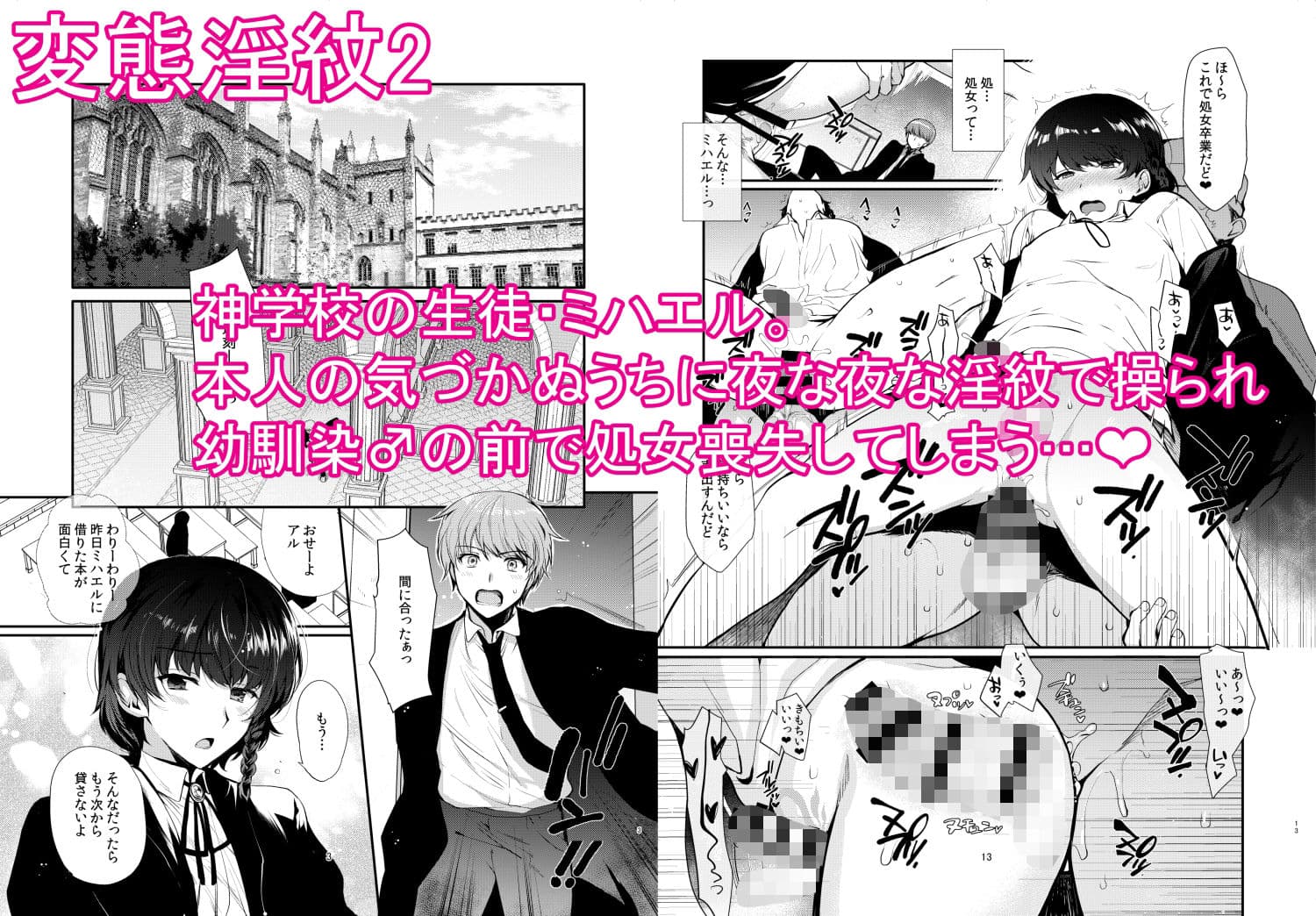 変態淫紋総集編 異世界メス男子洗脳服従計画 サンプル 2