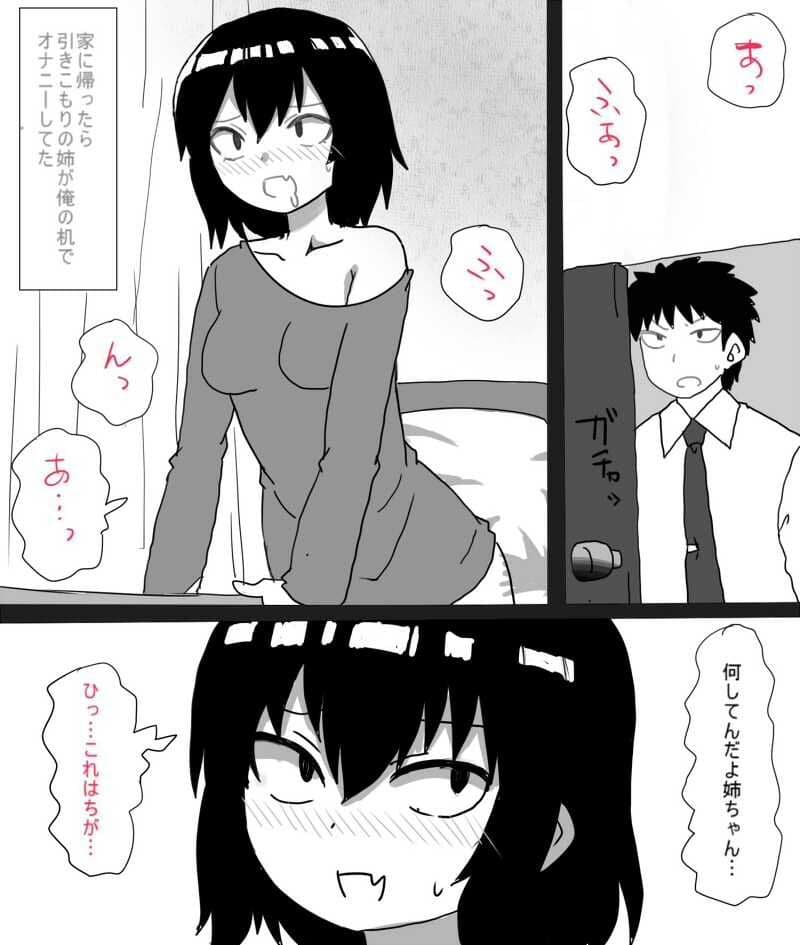 ムラムラした引きこもりの姉は弟で性欲処理をする サンプル 1