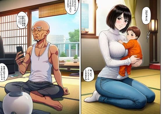催●ジジイに征服された清楚な人妻さん サンプル 1