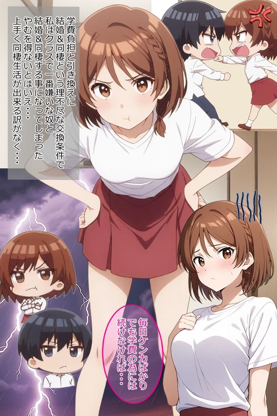 クラスで一番大嫌いな女子は大好きな女子！ サンプル 1