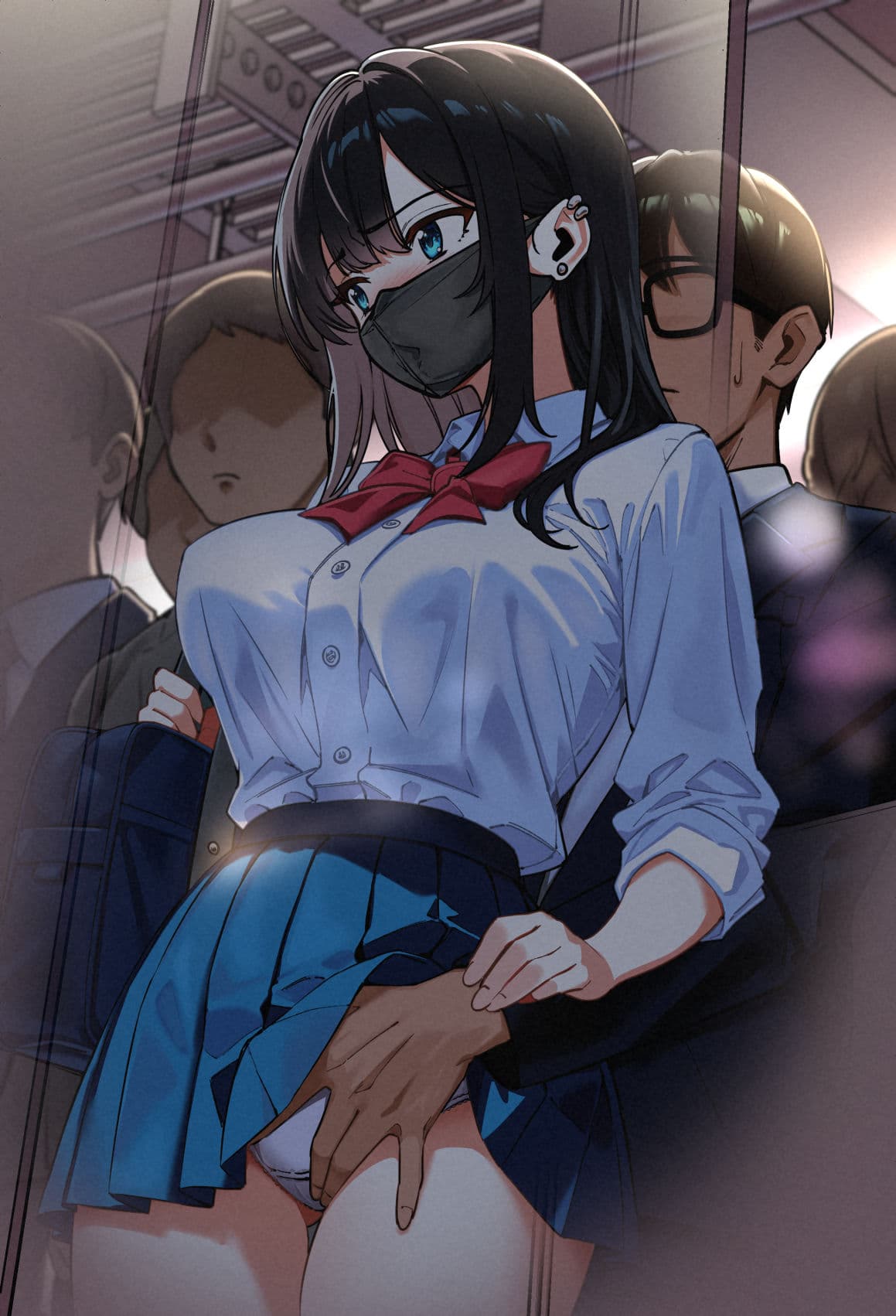 電車、女子〇生。 サンプル 8