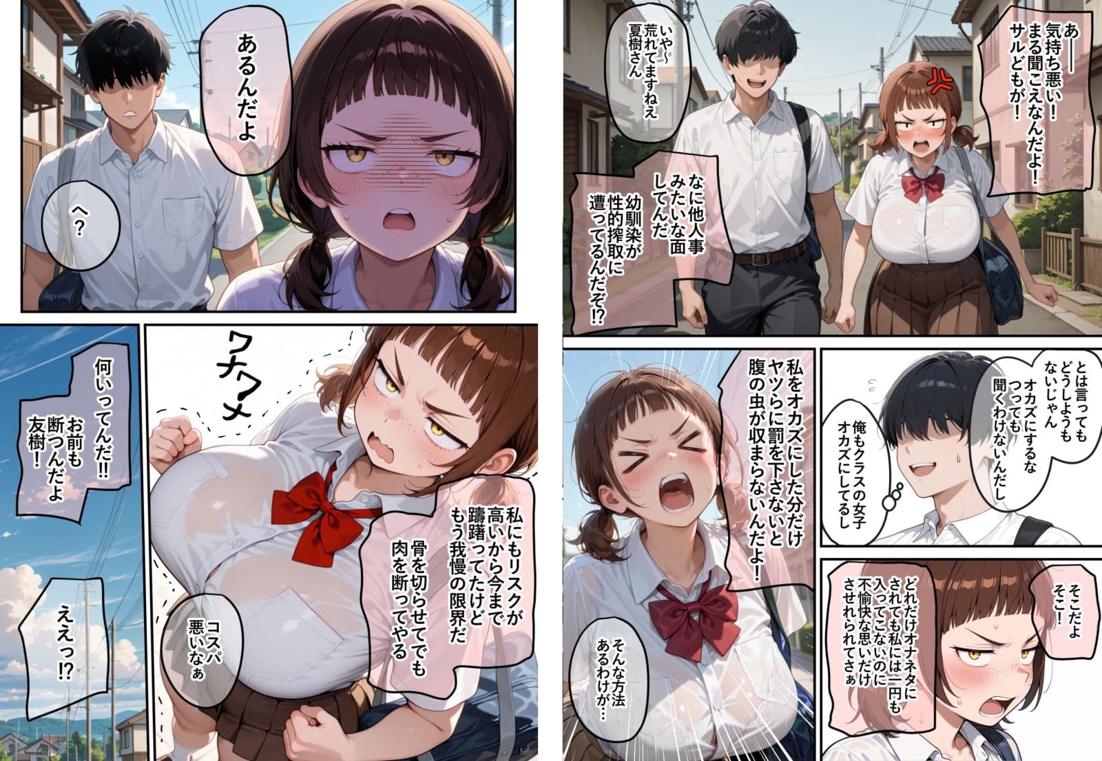 男子のオナネタTier1の芋顔巨乳幼馴染は昨日俺とセックスした サンプル 2