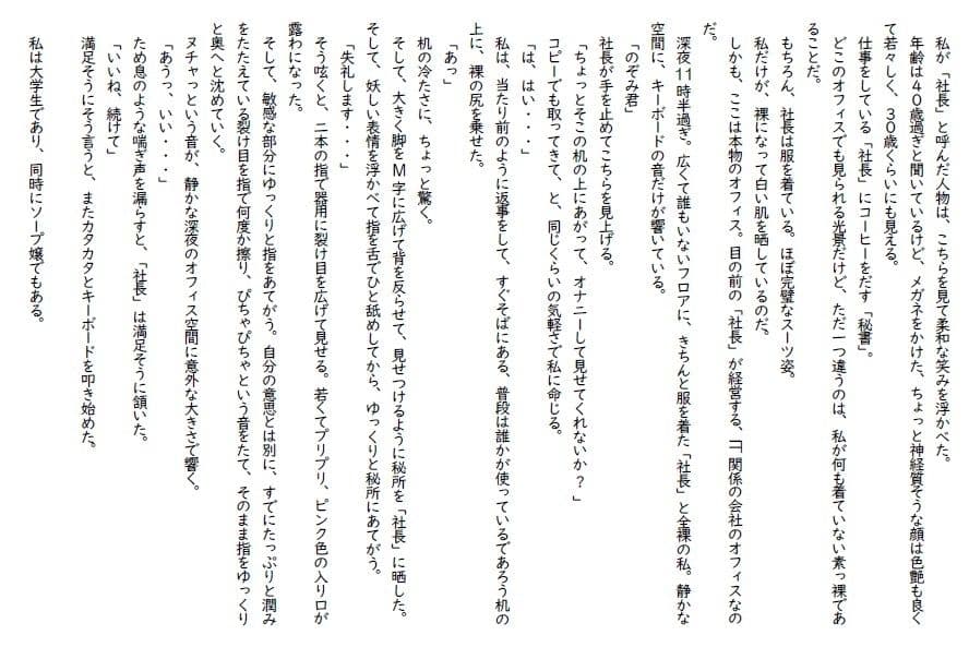 私小説N   第5夜「蜃気楼（しんきろう）」 サンプル 2