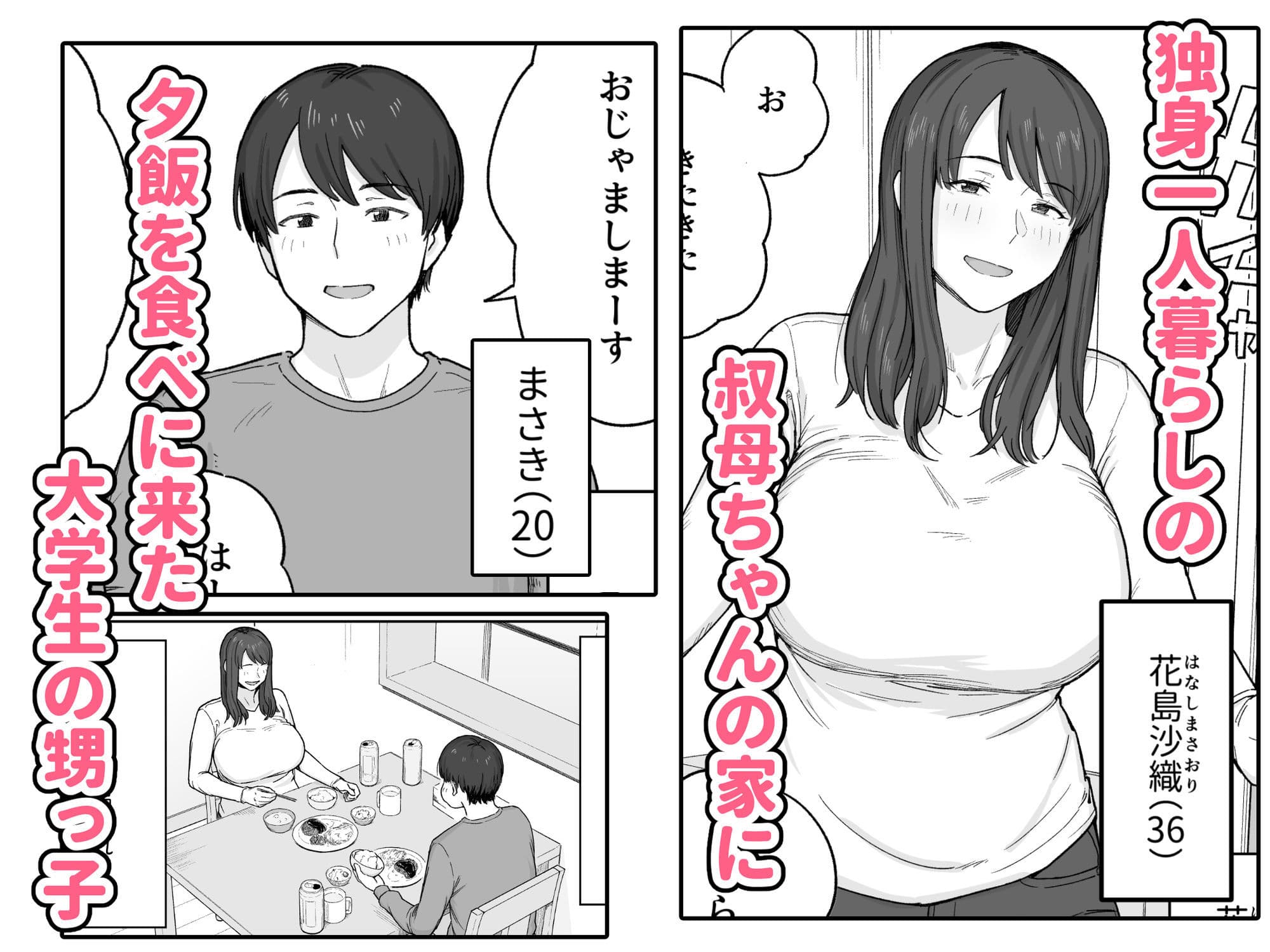夕飯のあとは叔母ちゃんと… サンプル 1