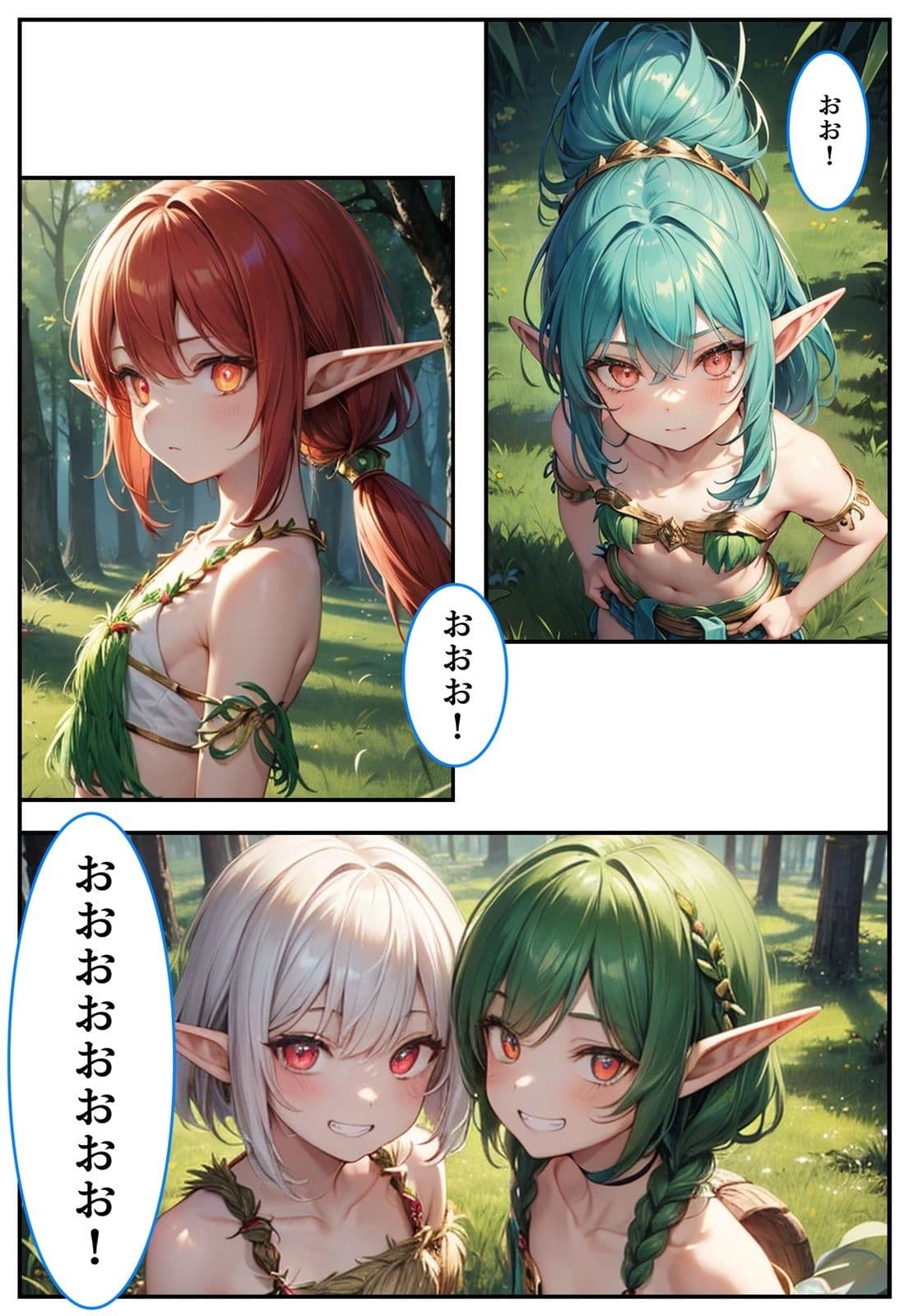 性知識ゼロだけど好奇心旺盛なエルフが即オチ2コマする話 サンプル 2