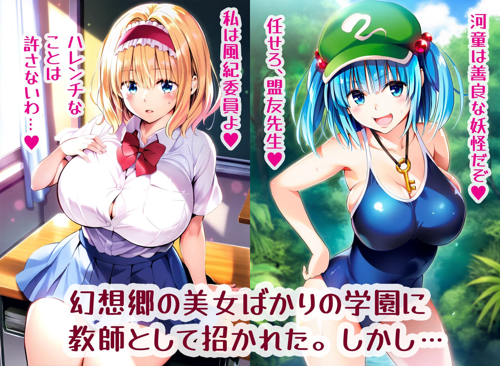 Hしまくって解決！？爆乳幻想学園の秘密 サンプル 1