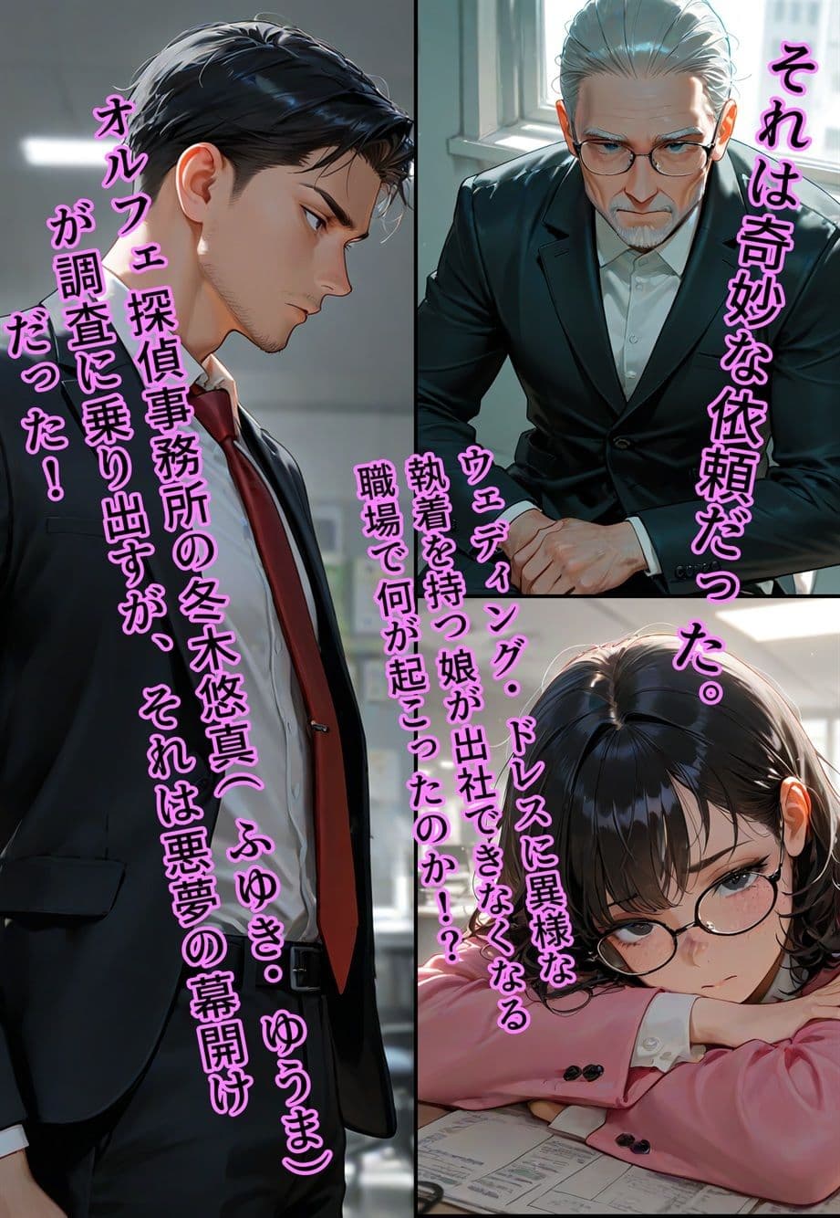バージン・オフィス  〜職場の男たちが、全員ウェディングドレスの処女になった日〜 サンプル 1
