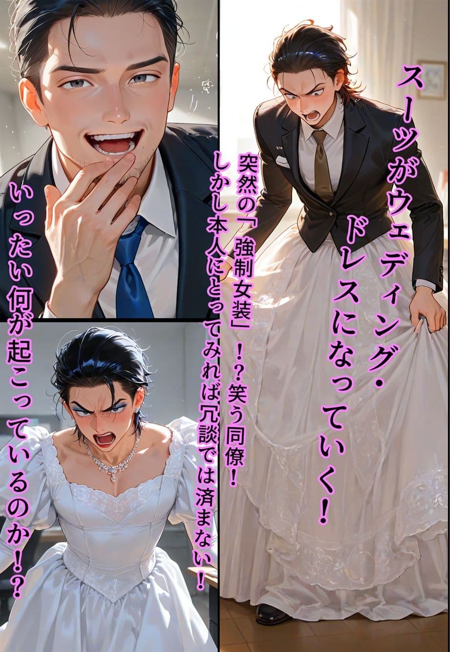 バージン・オフィス  〜職場の男たちが、全員ウェディングドレスの処女になった日〜 サンプル 3