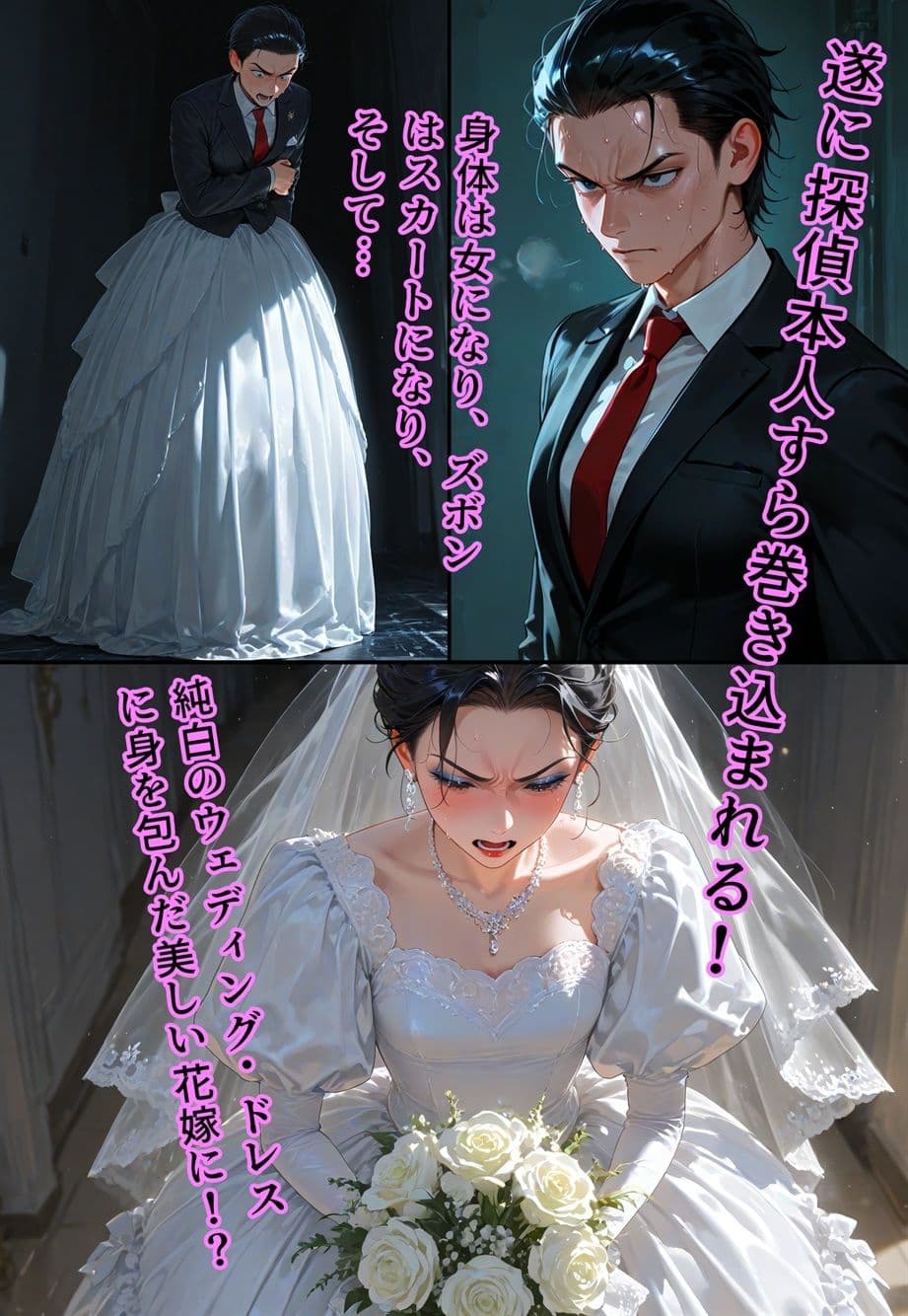 バージン・オフィス  〜職場の男たちが、全員ウェディングドレスの処女になった日〜 サンプル 7