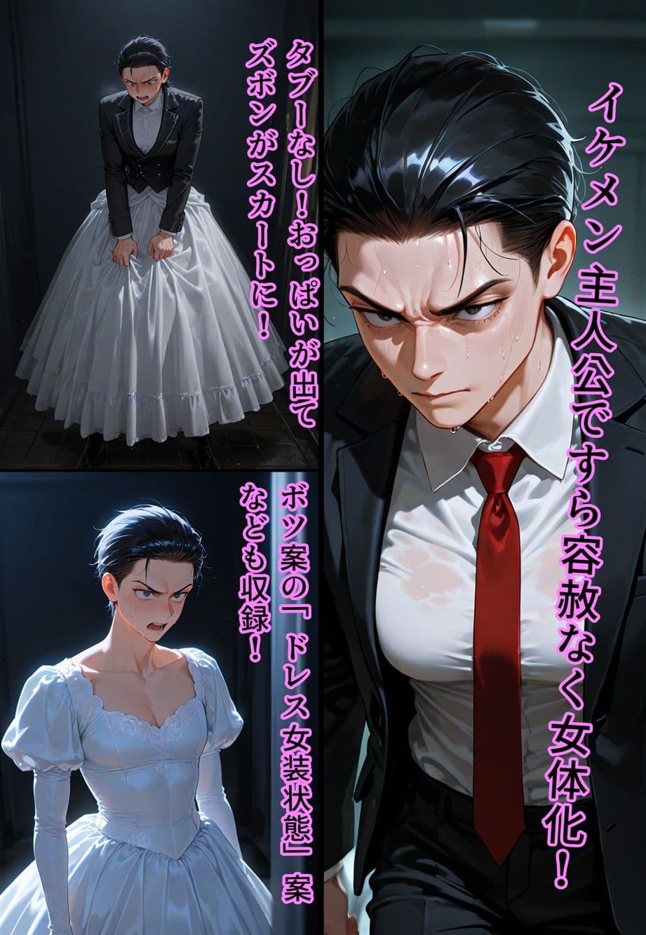 100円画集 バージン・オフィス 〜職場の男たちが、全員ウェディングドレスの処女になった日〜 サンプル 5