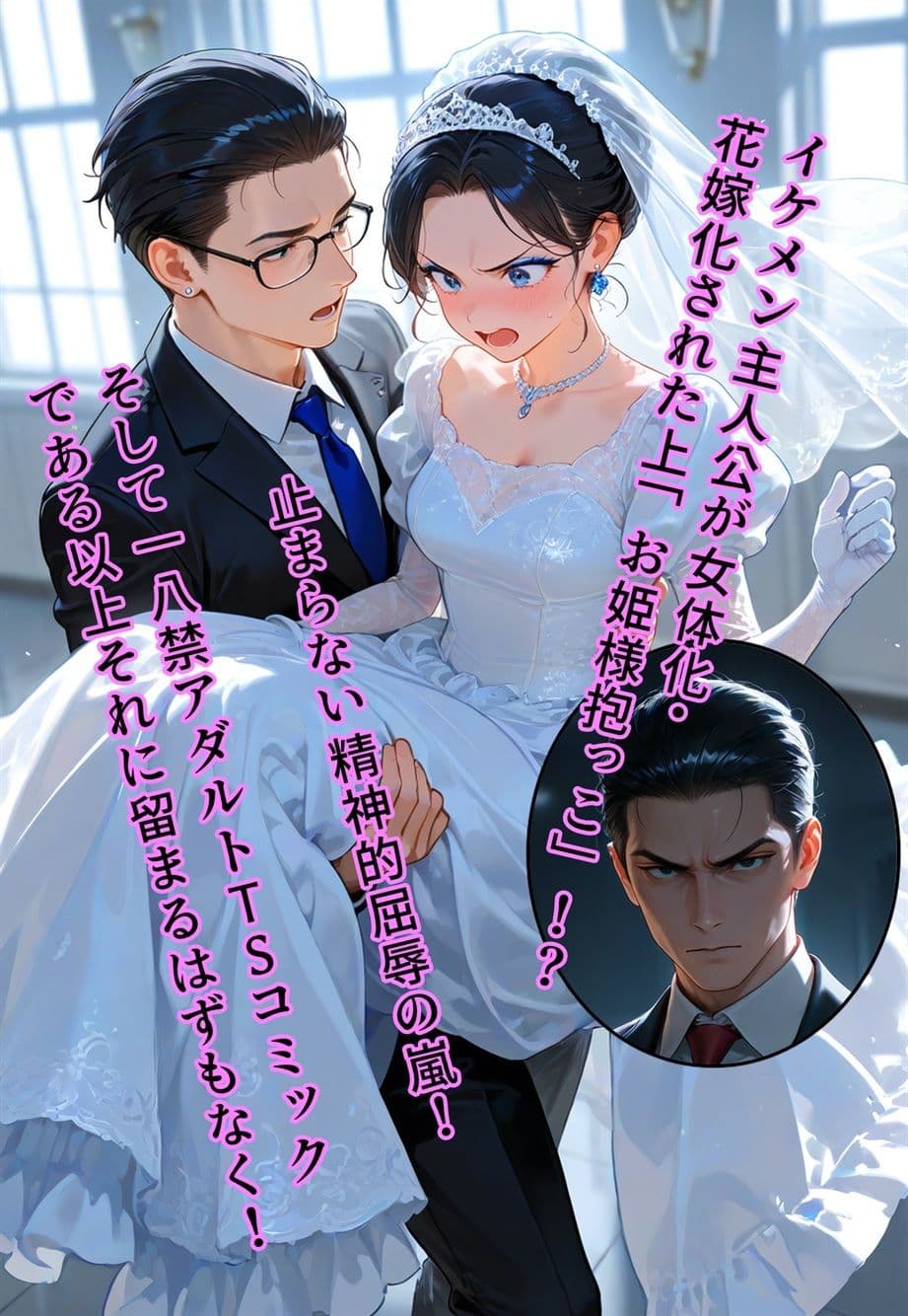 100円画集 バージン・オフィス 〜職場の男たちが、全員ウェディングドレスの処女になった日〜 サンプル 6